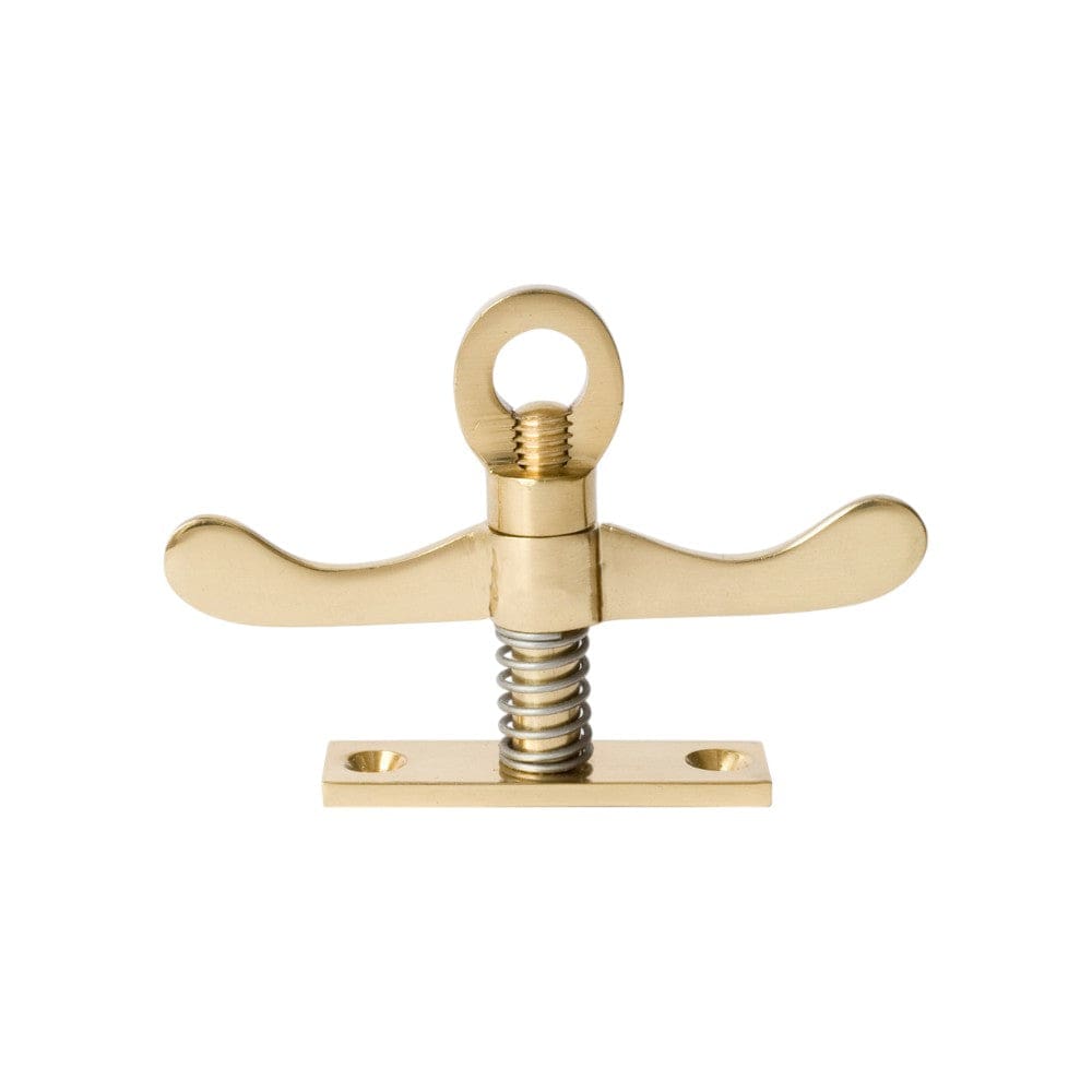 5060 | Vrider - Dobbelt m. Firkantet Fodplade i Blank Messing med Lak Et Al KC-200767 FINICC