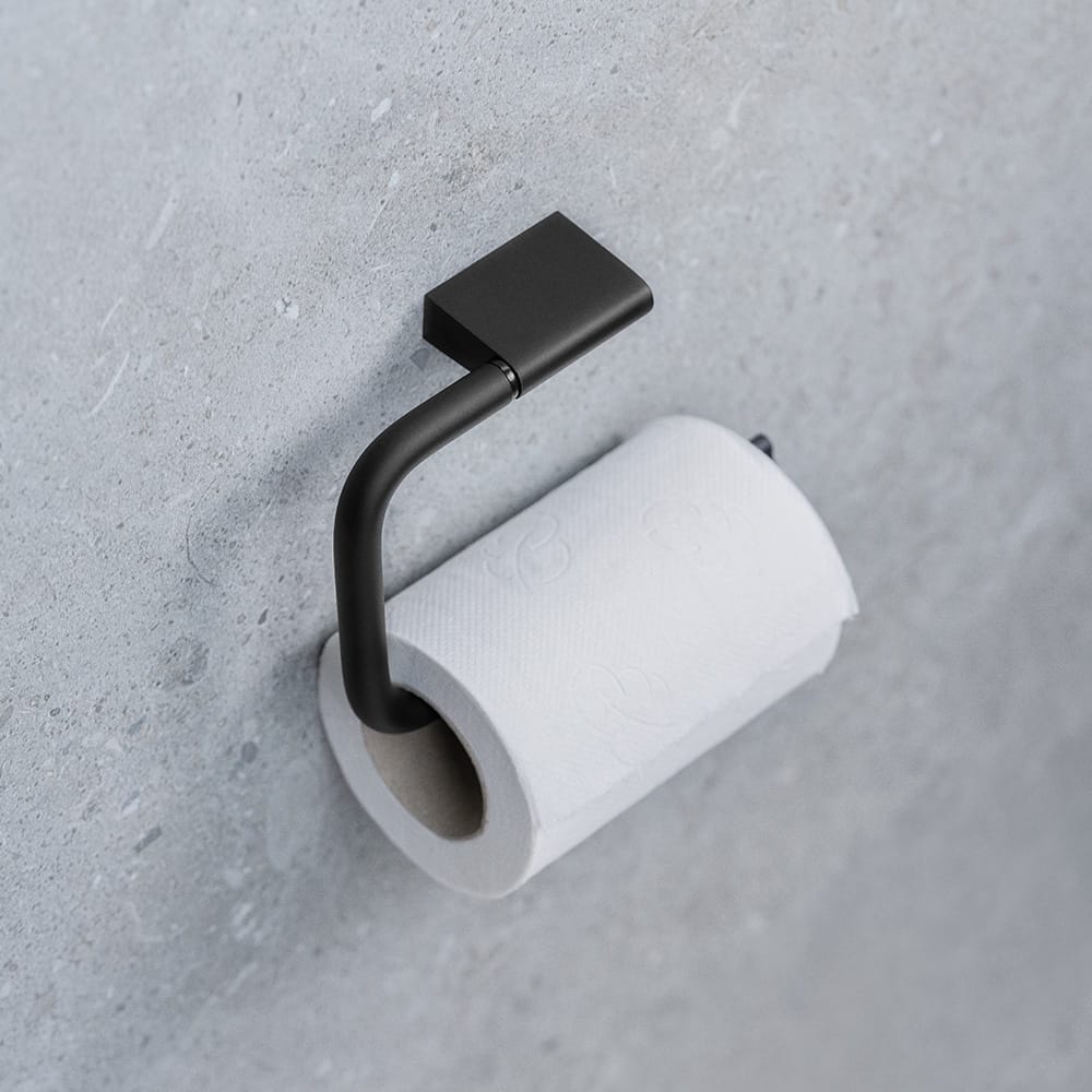 Flow | Toiletrulleholder i Mat Sort Beslag Design BD-620055-41 FINICC
