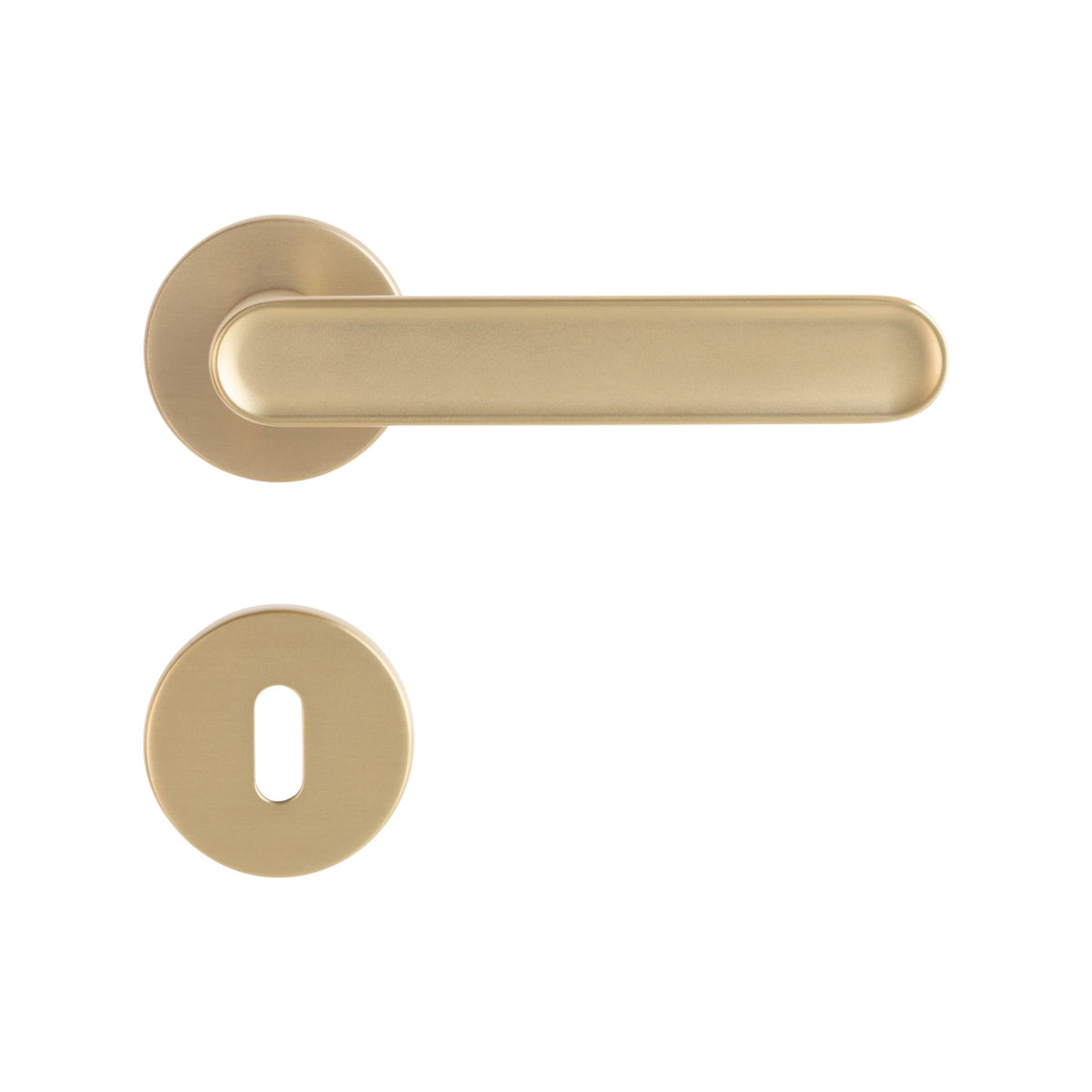 Vibe Soft | Dørhåndtag i Børstet Guld finish Beslag Design BD-752042-41 FINICC