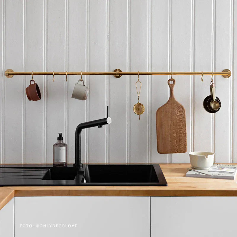 Aveny | Forlængerstang i Blank Messing Uden lak Beslag Design BD-948005-41 FINICC