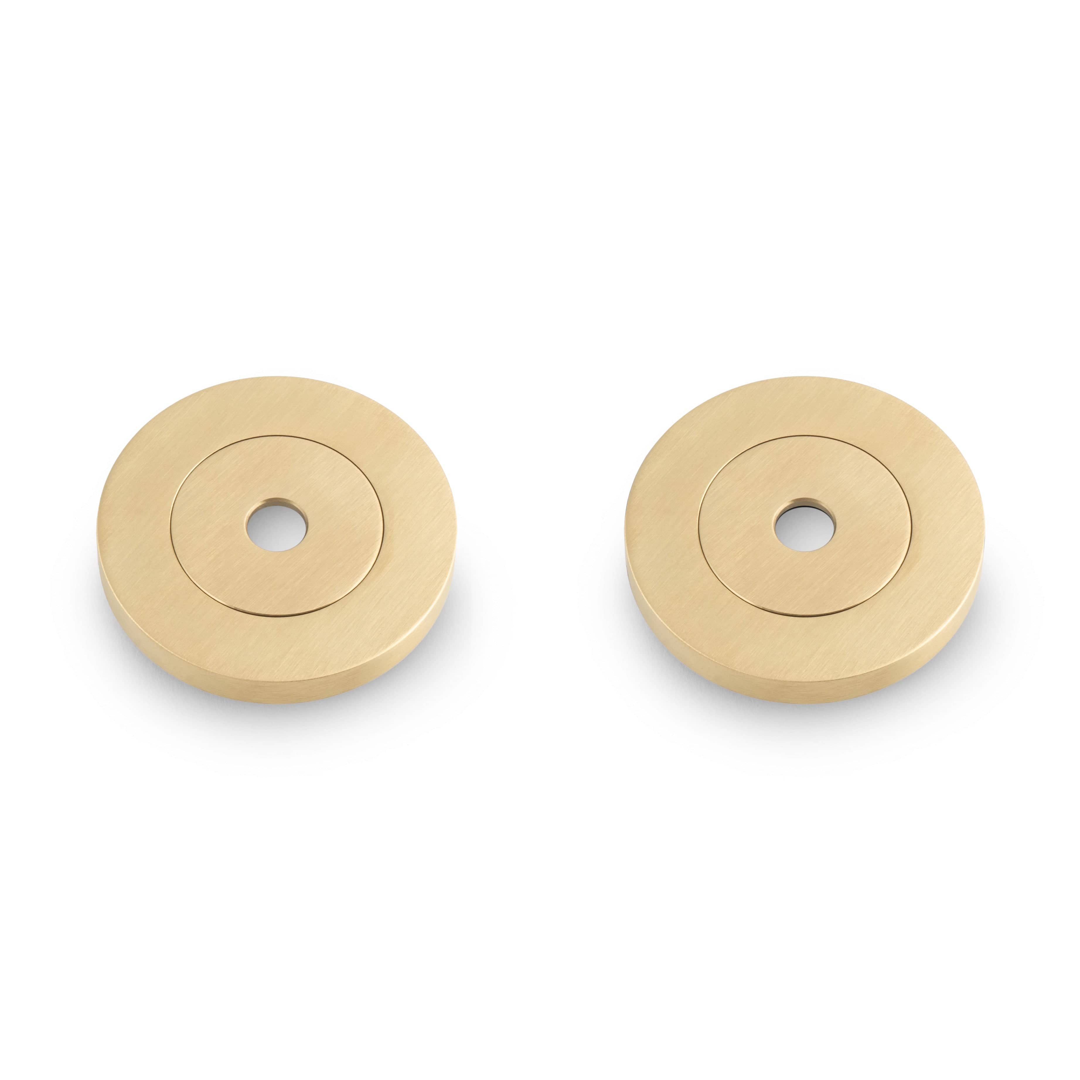 Bagplade til Pull Bars i Børstet Messing med Lak Ø 50 mm Alexander & Wilks AW50RP-SBPVD FINICC