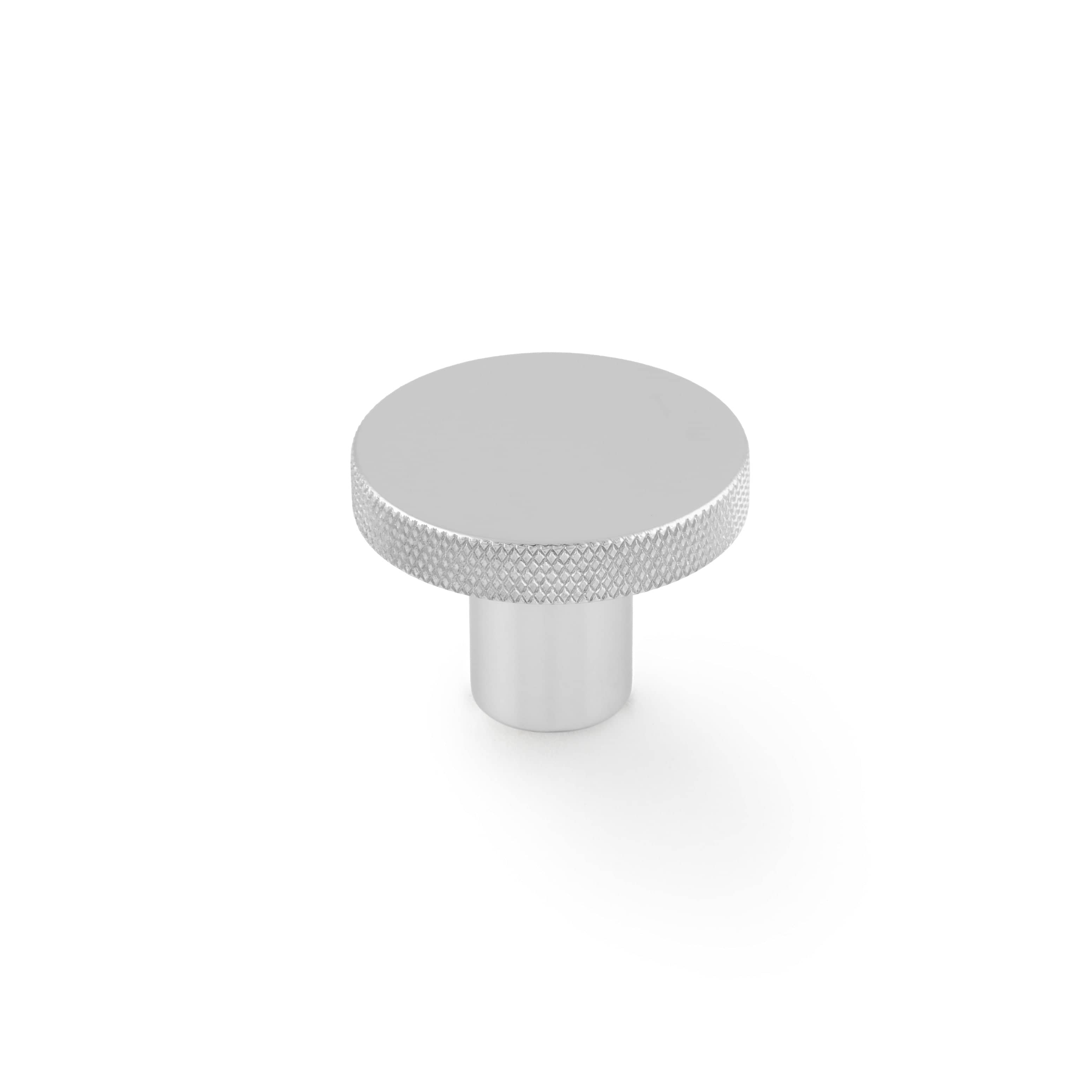 Hanover Cross | Knop i Blank Krom Ø 38 mm x D 26 mm Alexander & Wilks AW802-38-PC FINICC