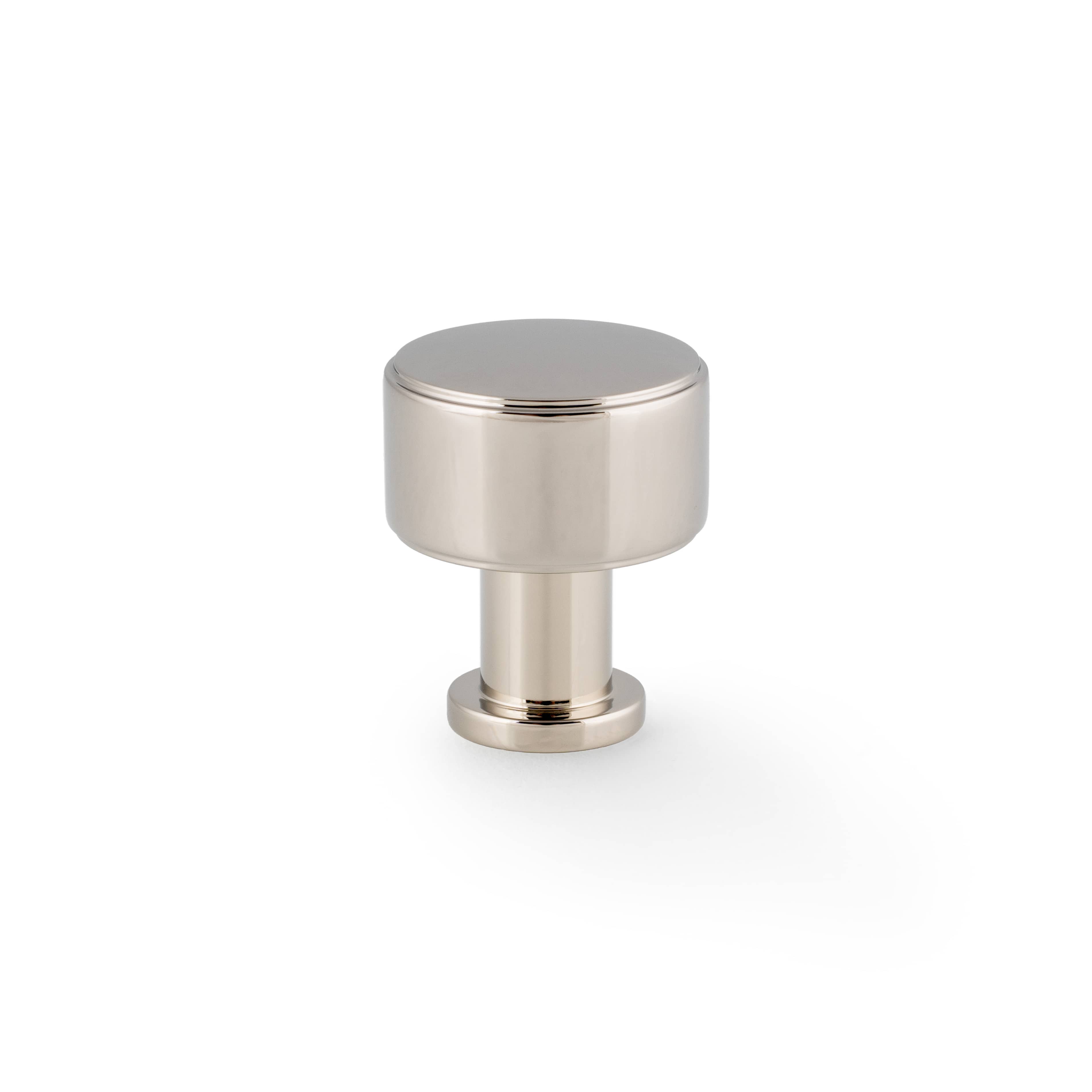 Lucia Plain | Knop i Blank Nikkel Ø 29 mm x D 34,5 mm Alexander and Wilks AW807P-29-PNPVD FINICC