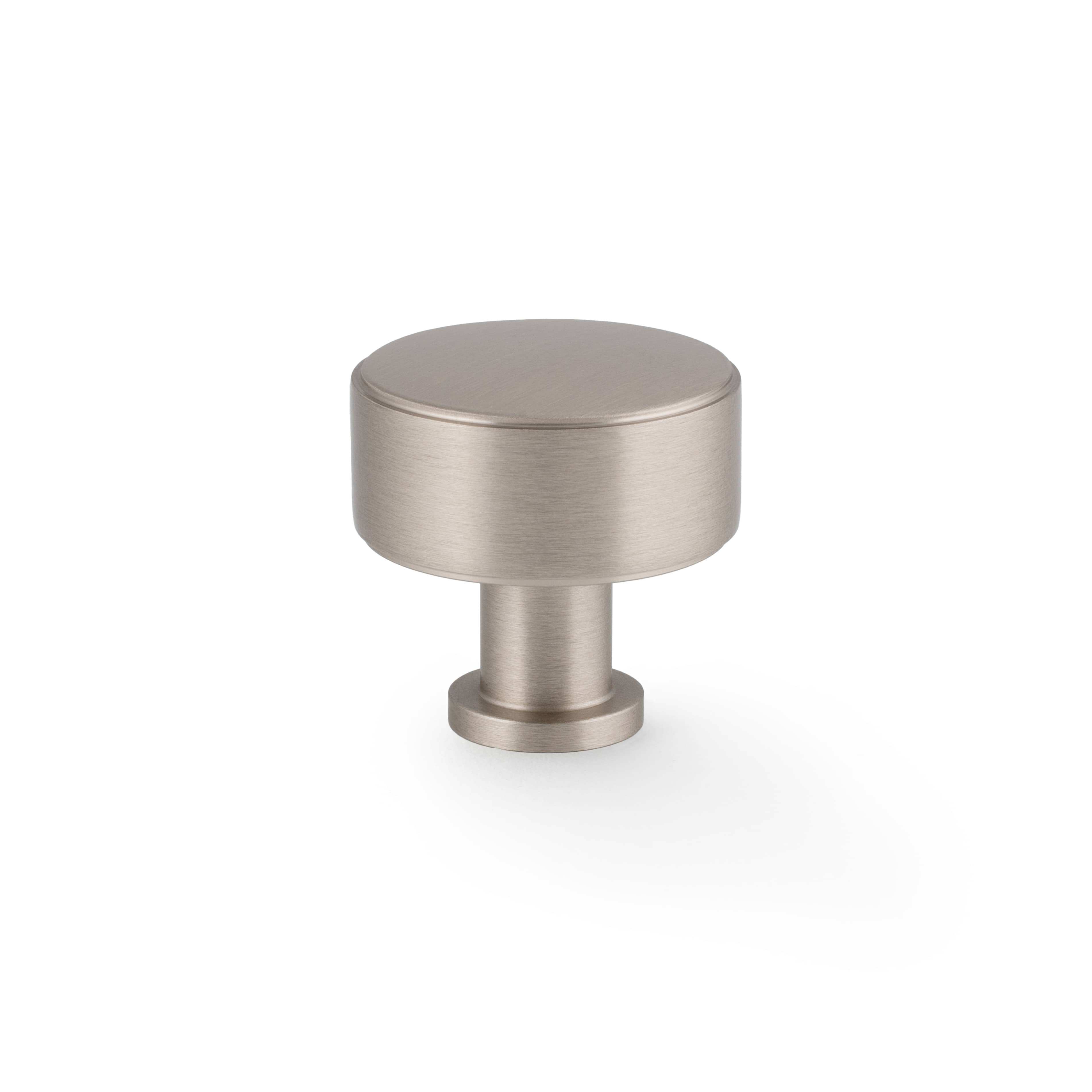 Lucia Plain | Knop i Rustfri Stål finish Ø 35 mm x D 35 mm Alexander and Wilks AW807P-35-SN FINICC