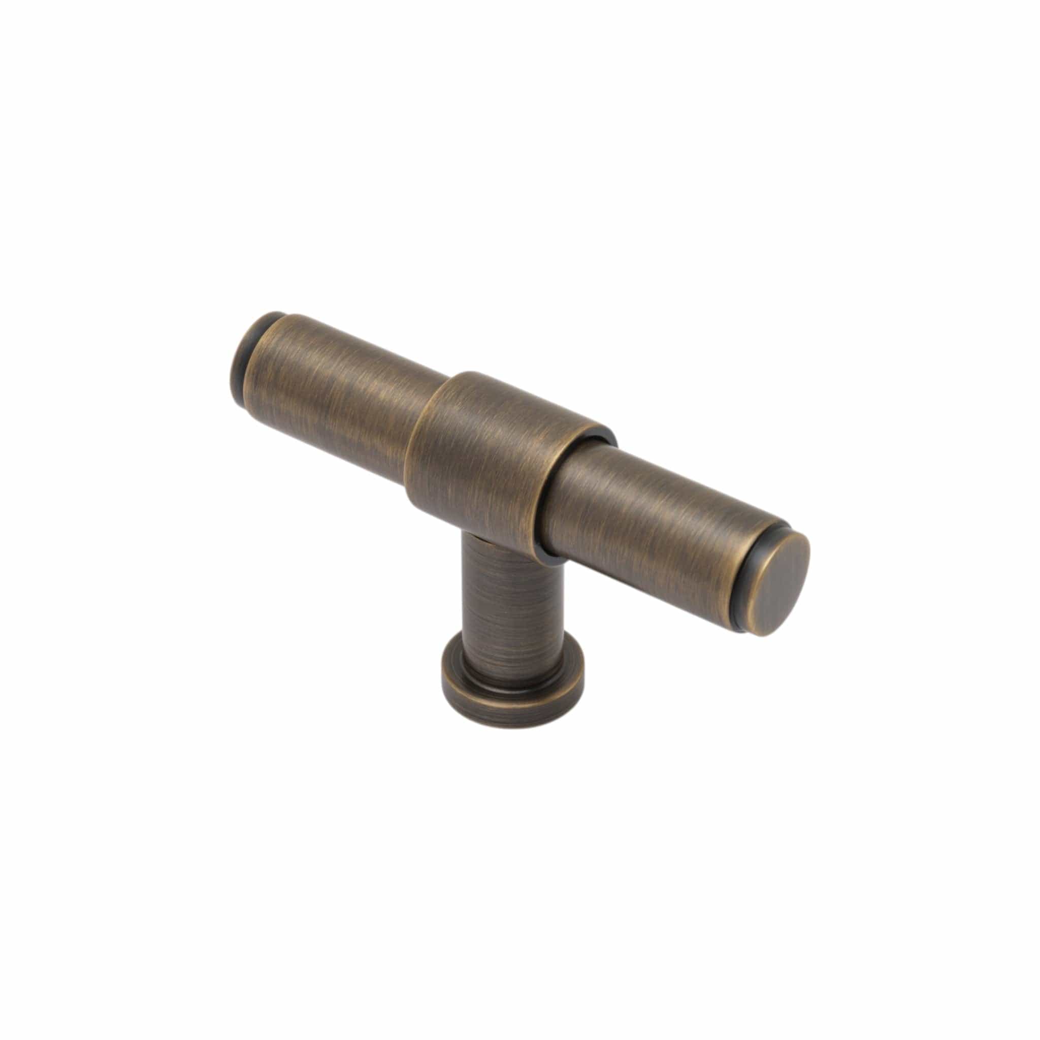 Kingston Plain | T-Greb i Antik Messing med Lak L 55 mm x D 43 mm Alexander & Wilks AW838P-80-AB FINICC
