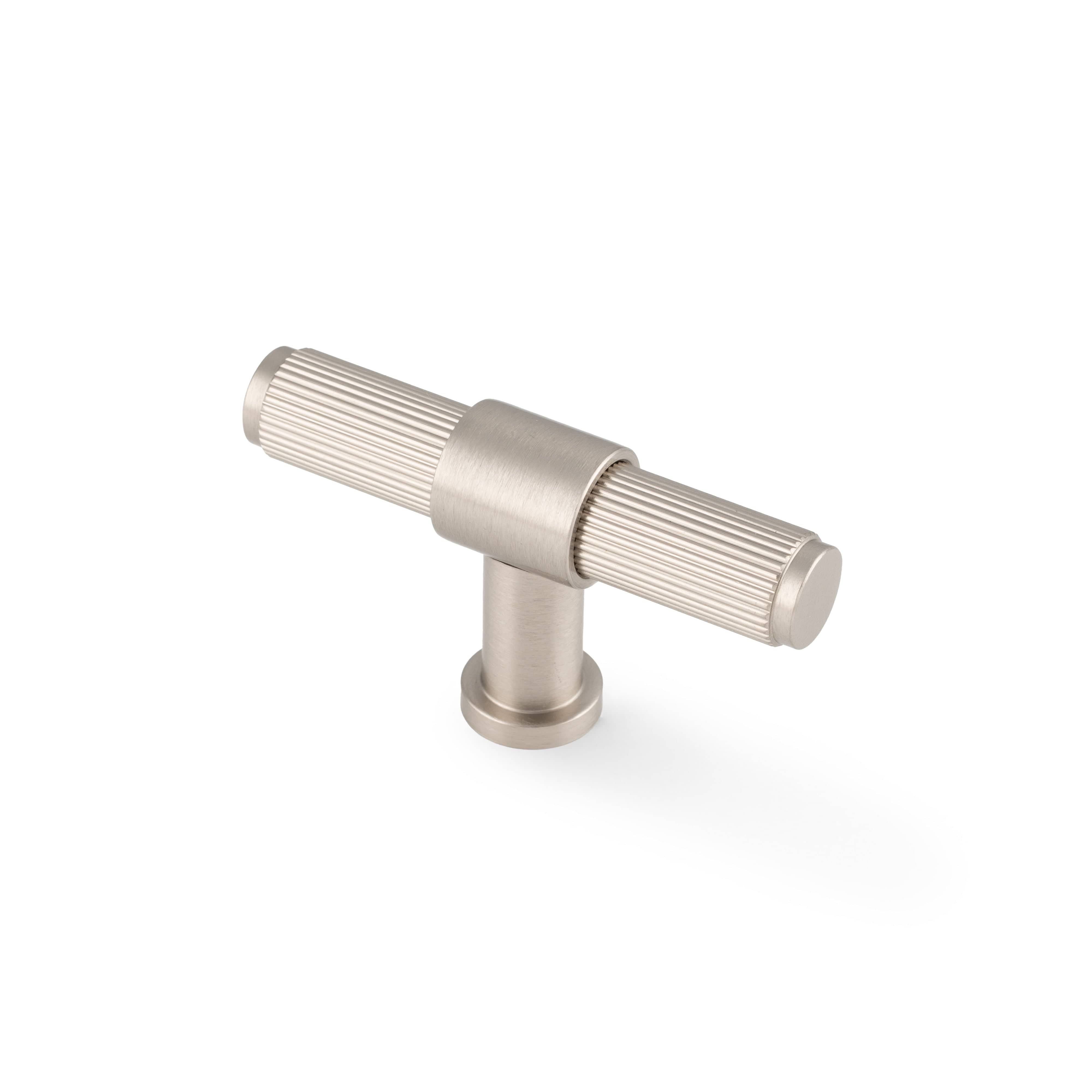 Kingston Reeded | T-Greb i Rustfrit Stål finish L 55 mm Alexander & Wilks AW838R-80-SNPVD-X FINICC