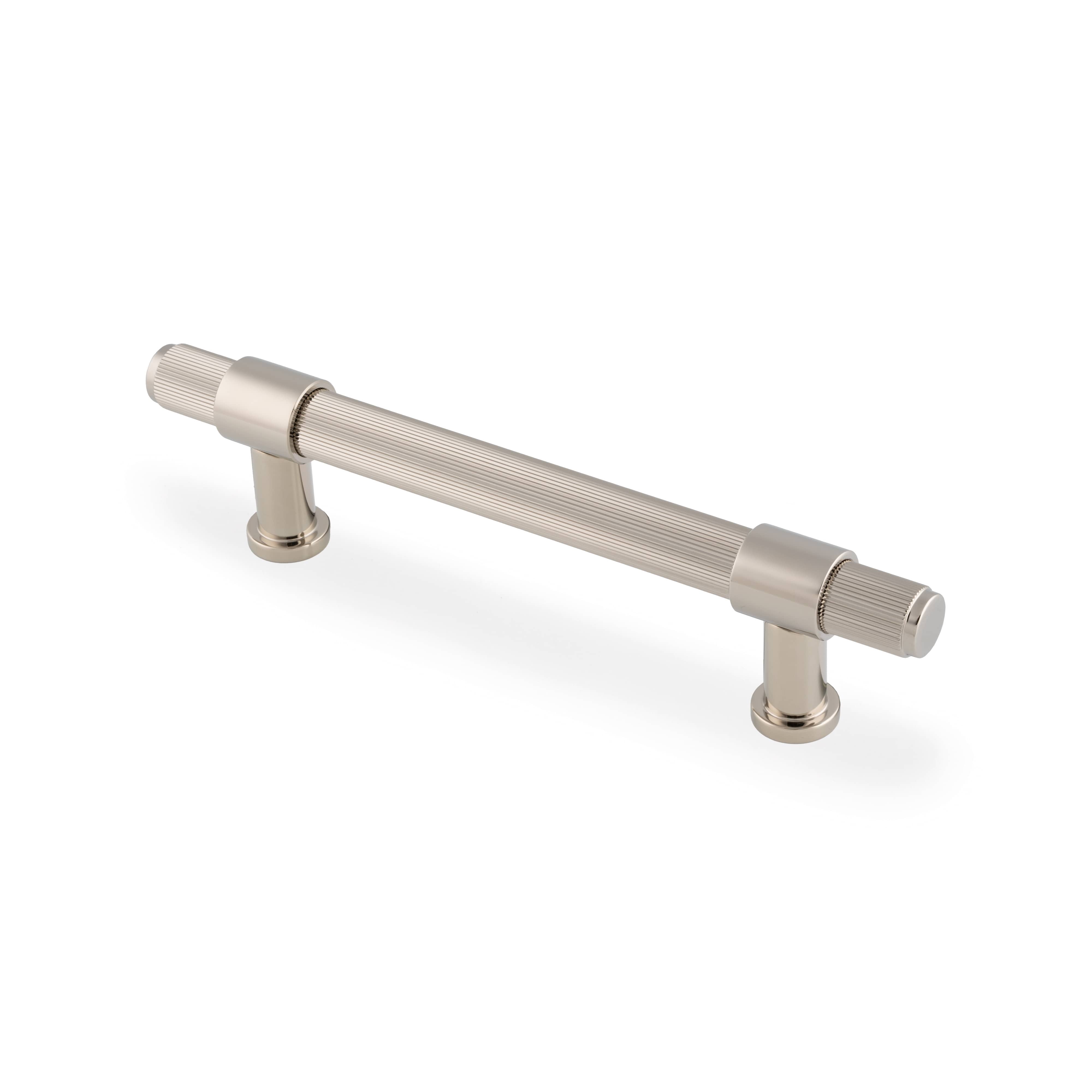 Kingston Reeded | Greb i Blank Nikkel L 188 mm (C/C 128 mm) Alexander and Wilks AW839R-128-PNPVD FINICC