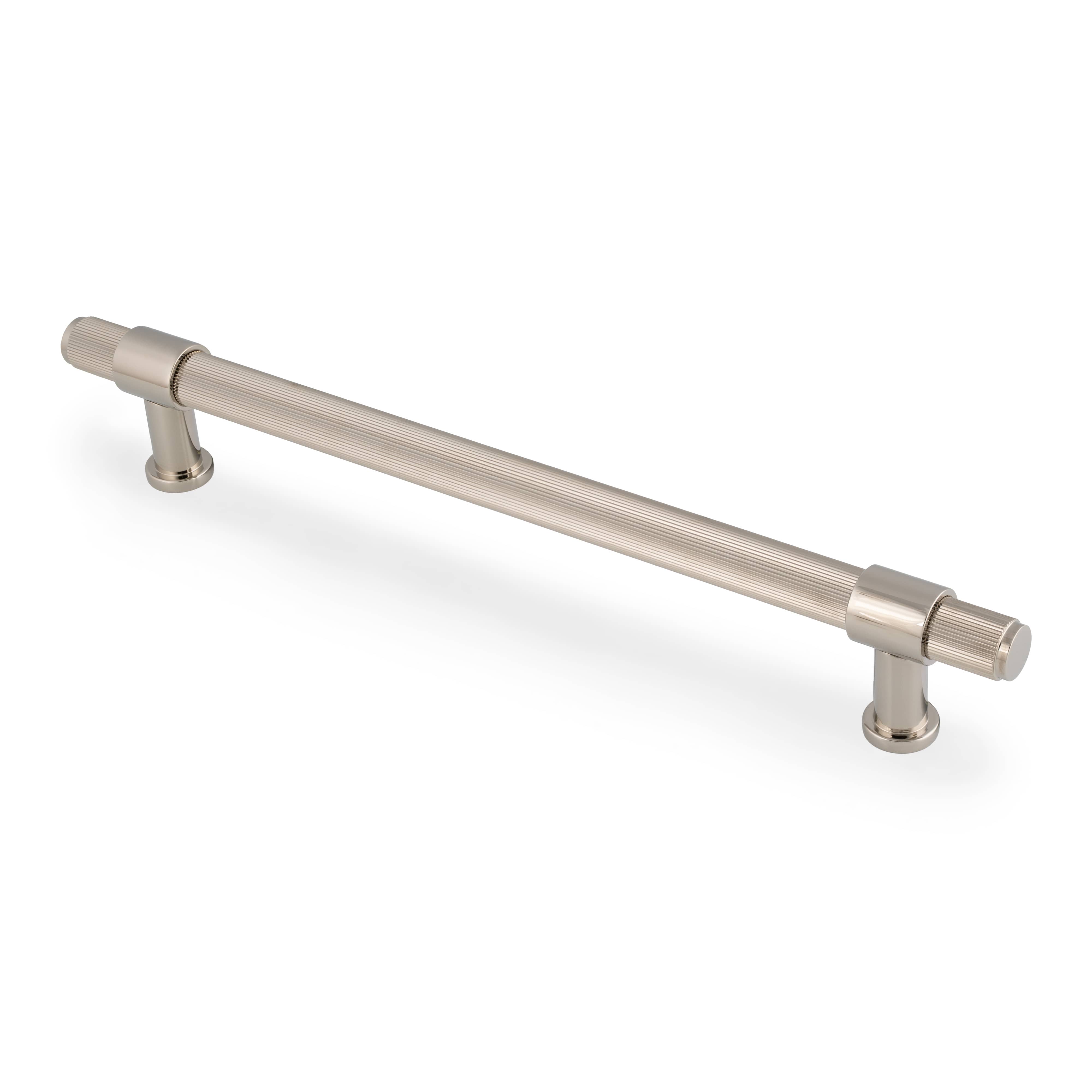 Kingston Reeded | Greb i Blank Nikkel L 284 mm (C/C 224 mm) Alexander and Wilks AW839R-224-PNPVD FINICC