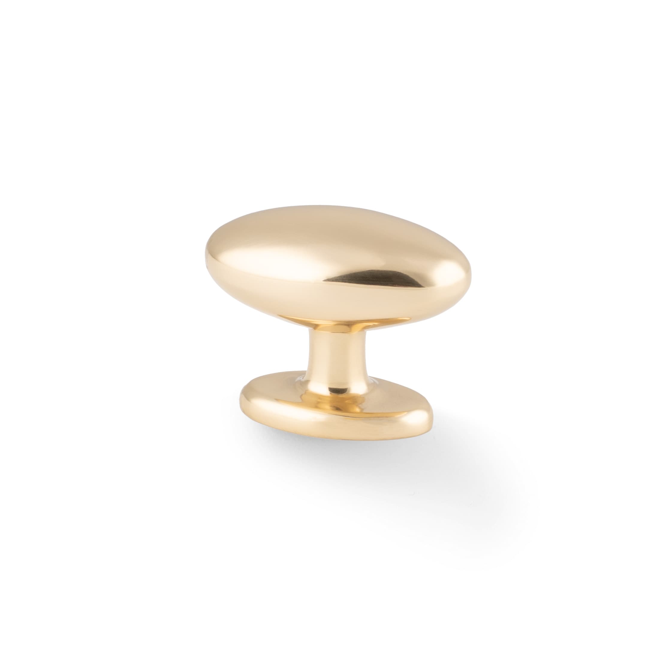 Ashbury | Knop i Blank Messing med Lak L 45 mm x B 26 mm Alexander & Wilks AW860-45-PBL FINICC