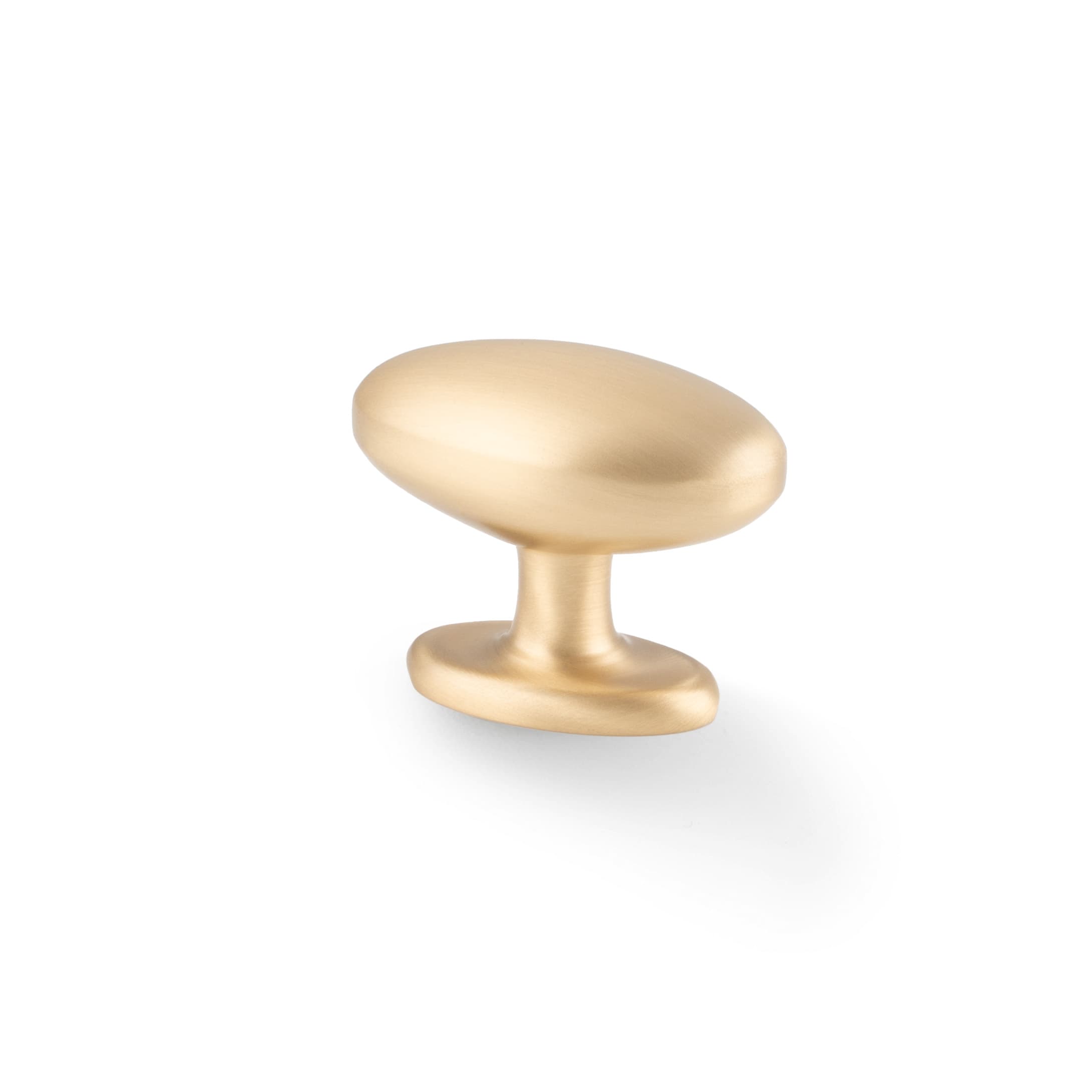 Ashbury | Knop i Børstet Messing med Lak L 45 mm x B 26 mm Alexander & Wilks AW860-45-SB FINICC