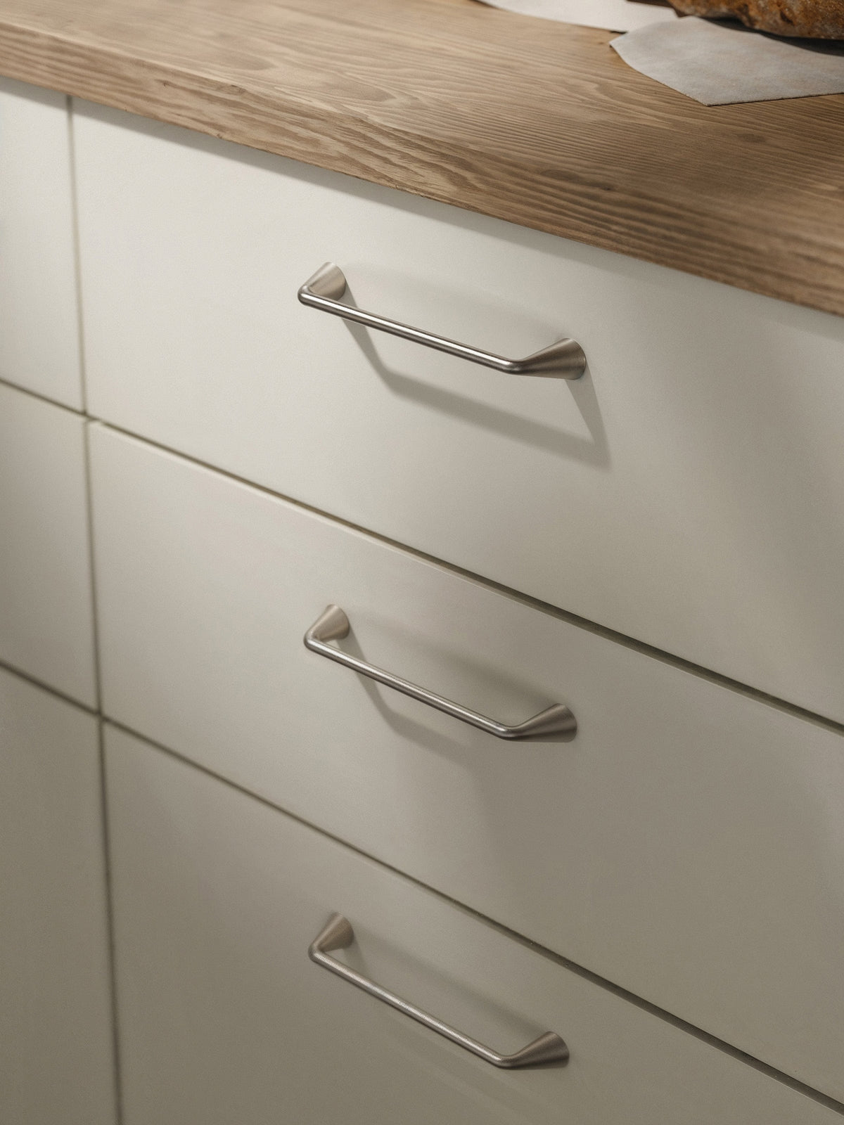 Copa | Greb i Børstet Rustfrit Stål Finish L 185 mm (C/C 160 mm) METAKOR MK-11.4181.29 FINICC