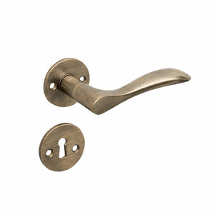 Bellevue | Dörrhandtag i Antik mässing utan Lack - 2025 model