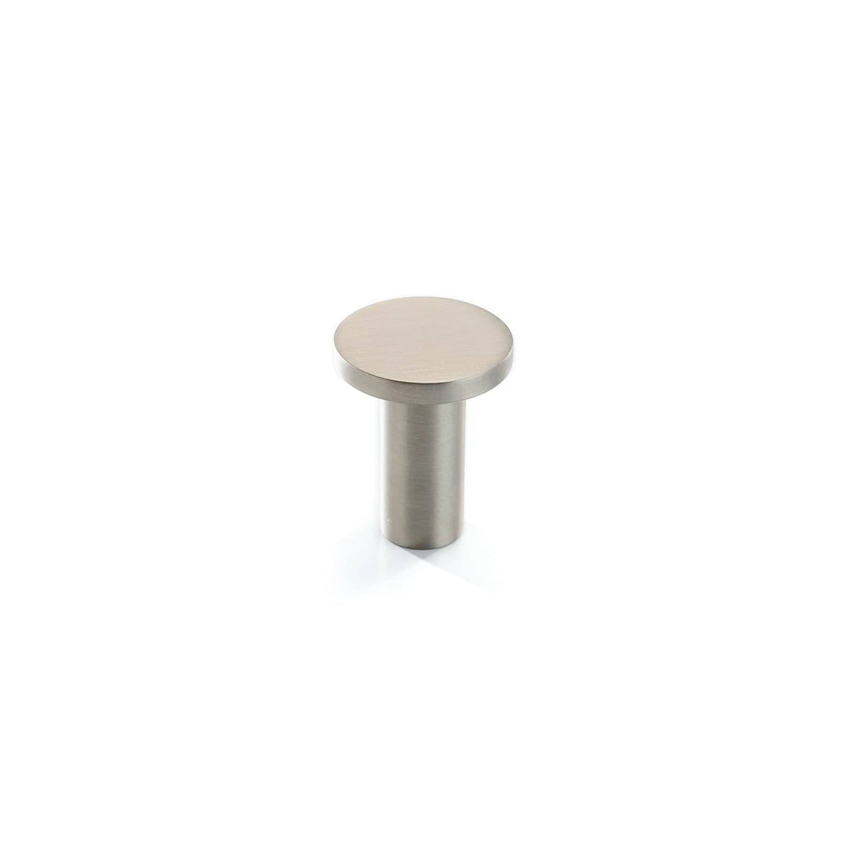 Ellie | Knop i Børstet Rustfrit Stål Finish Ø 25 mm x D 27 mm METAKOR MK-11.4164.29 FINICC
