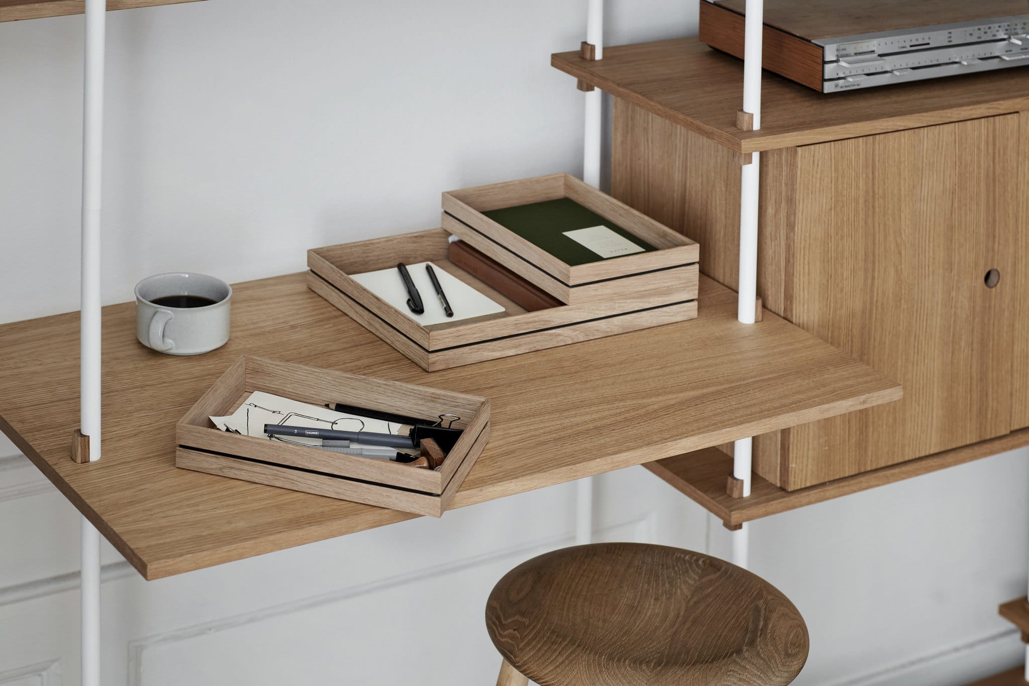 Organise Small | Bakke i Ubehandlet Eg L 25 cm x D 17 cm Moebe MB-ORGSO FINICC