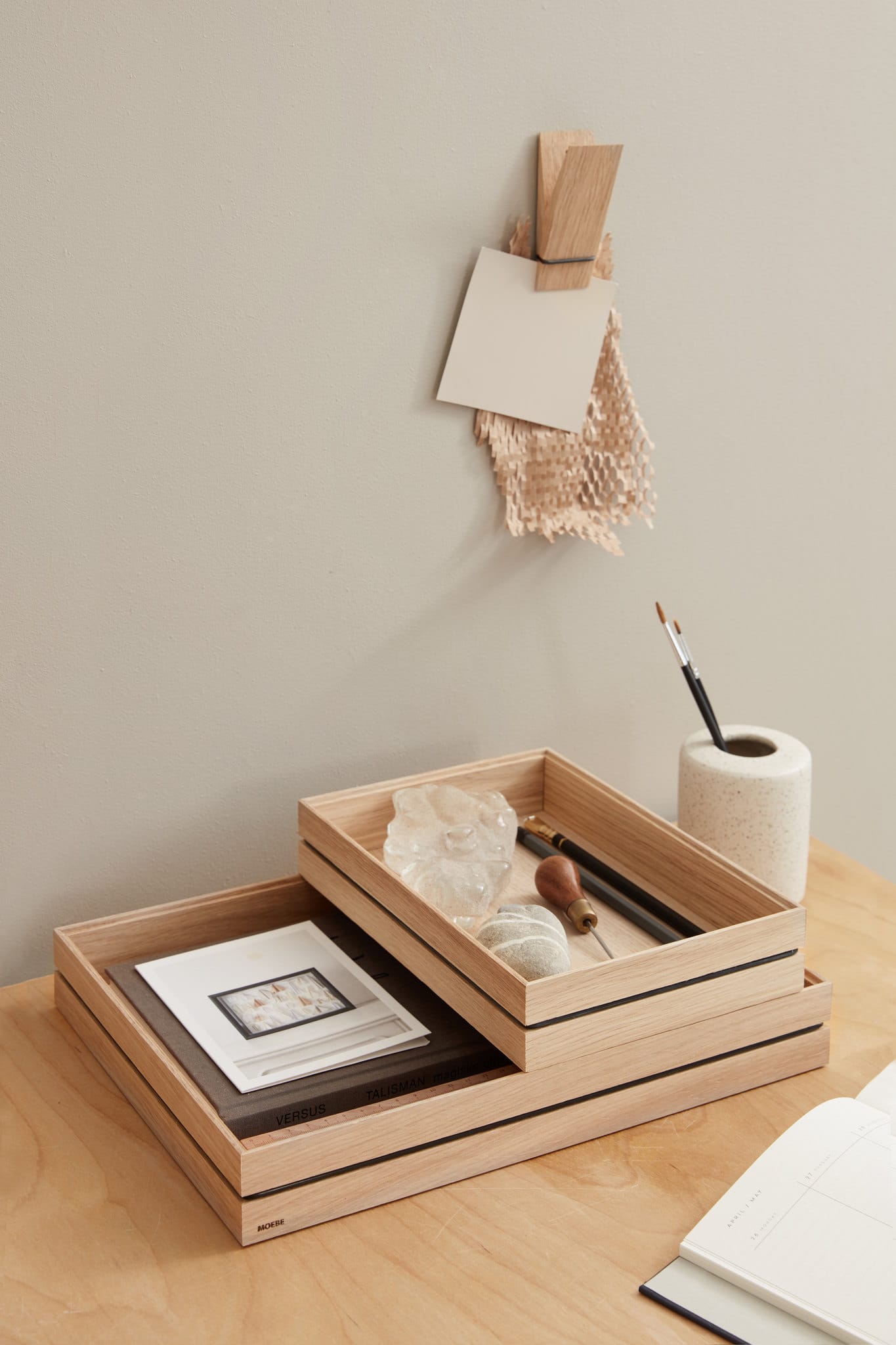 Organise Large | Bakke i Ubehandlet Eg L 34 cm x D 25 cm Moebe MB-ORGLO FINICC