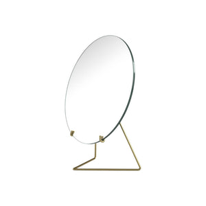Standing Mirror | Spegel i Borstad Mässing Utan Lack