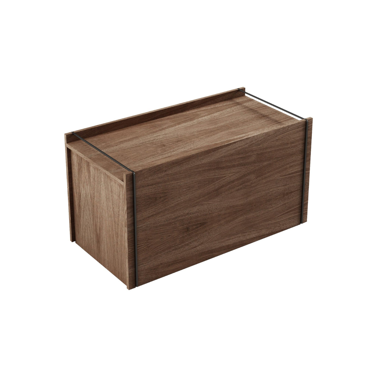 Storage Box | Opbevaringskasse i Røget Eg/Sort L 60 cm x B 33 cm Moebe MB-SBSOBL FINICC
