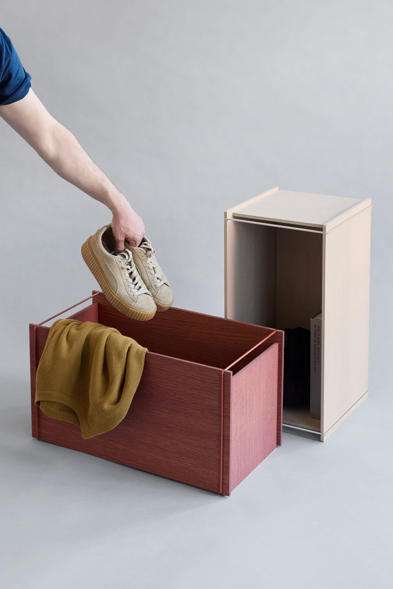 Storage Box | Opbevaringskasse i Earthy Red L 60 cm x B 33 cm Moebe MB-SBER FINICC