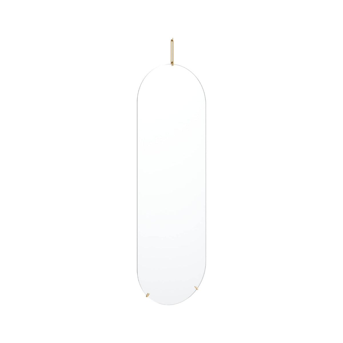 Wall Mirror Large | Spejl i Børstet Messing uden Lak L 146,9 cm x B 40,4 cm Moebe MB-WMBR133 FINICC