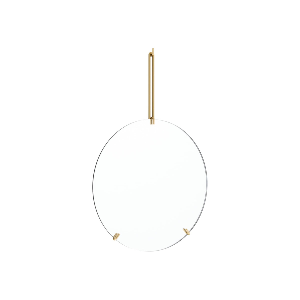 Wall Mirror | Spejl i Børstet Messing uden Lak L 68,5 cm x B 50 cm Moebe MB-WMBR50 FINICC