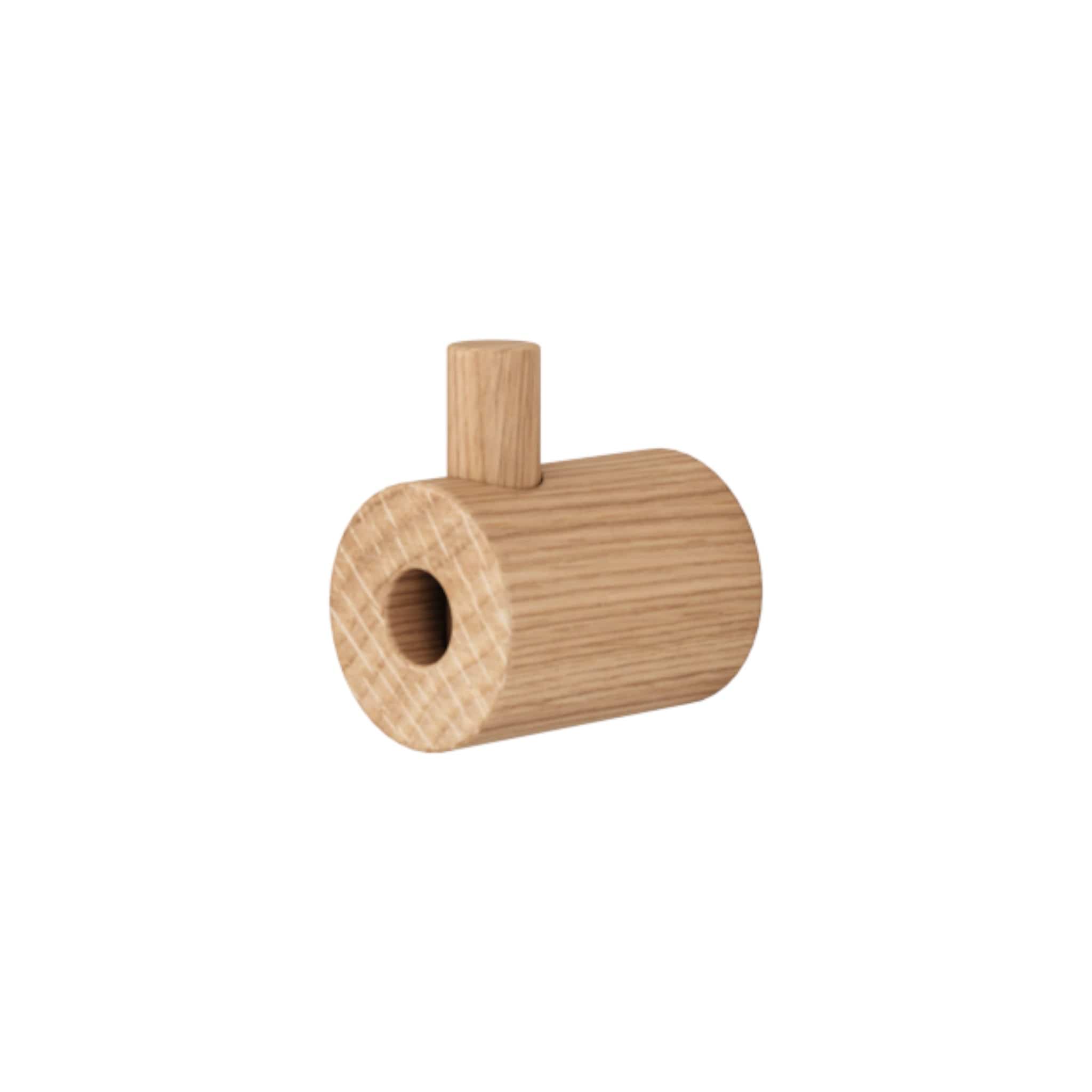 Wooden Wall Hook | Knage i Lakeret Eg Ø 2,8 cm x D 3,8 cm Moebe MB-WWHO FINICC