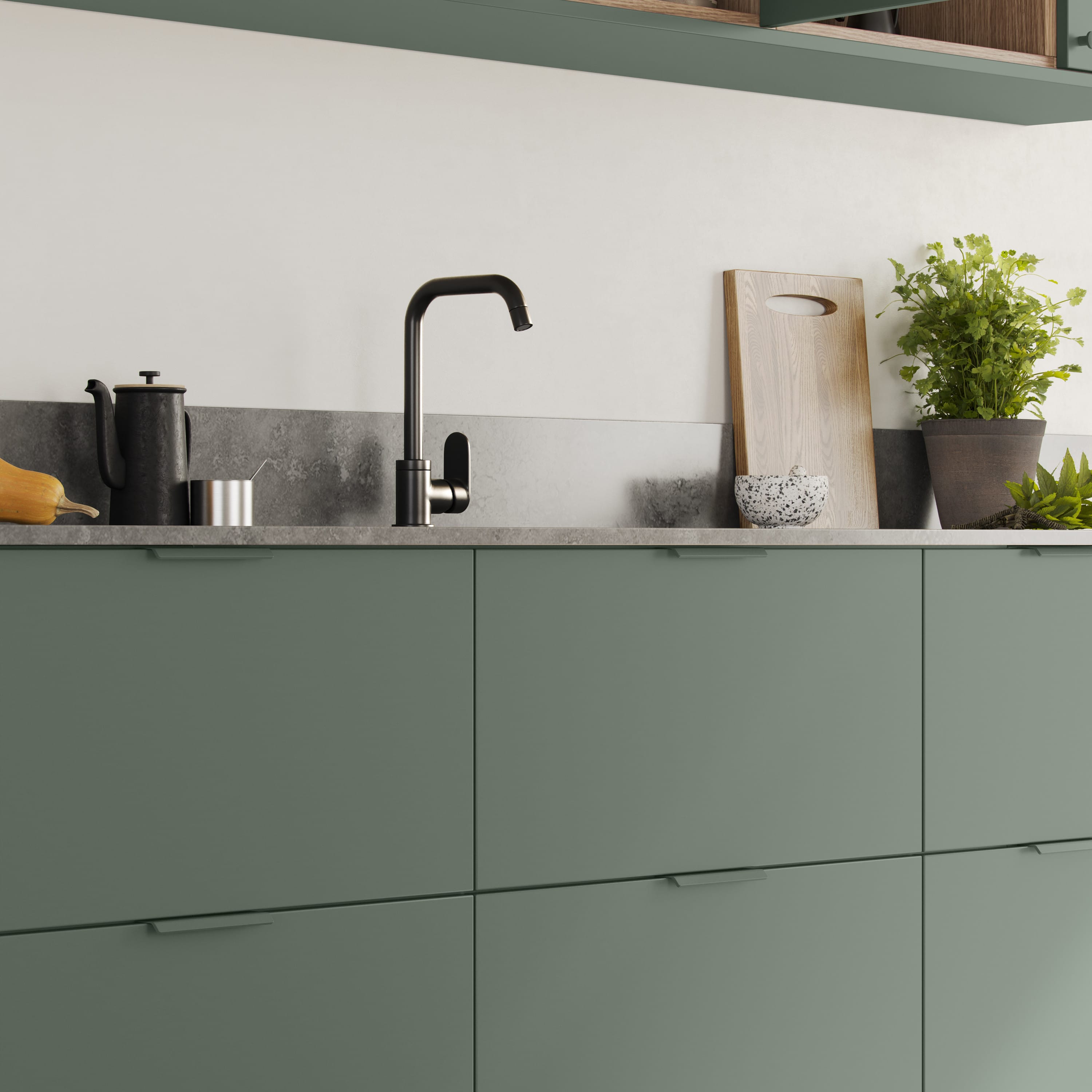 Side | Greb i Sage Green Beslag Design FINICC