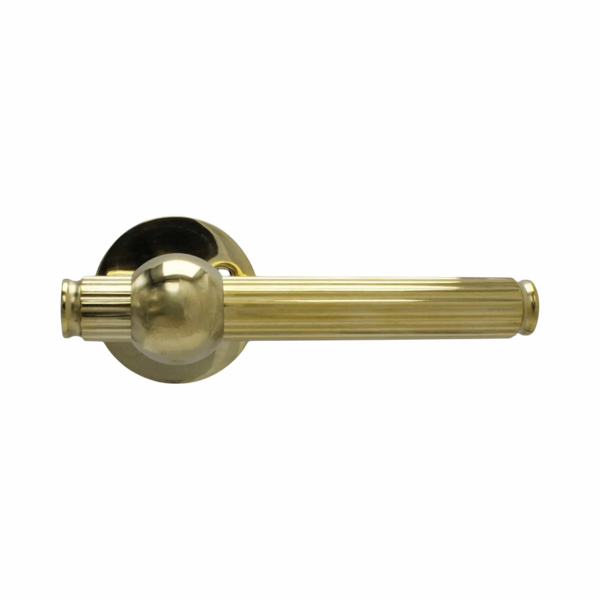 Rex | Dørhåndtag til hoveddør i Blank Messing uden Lak Ø 18 mm x L 125 mm Et Al KC-231218 FINICC