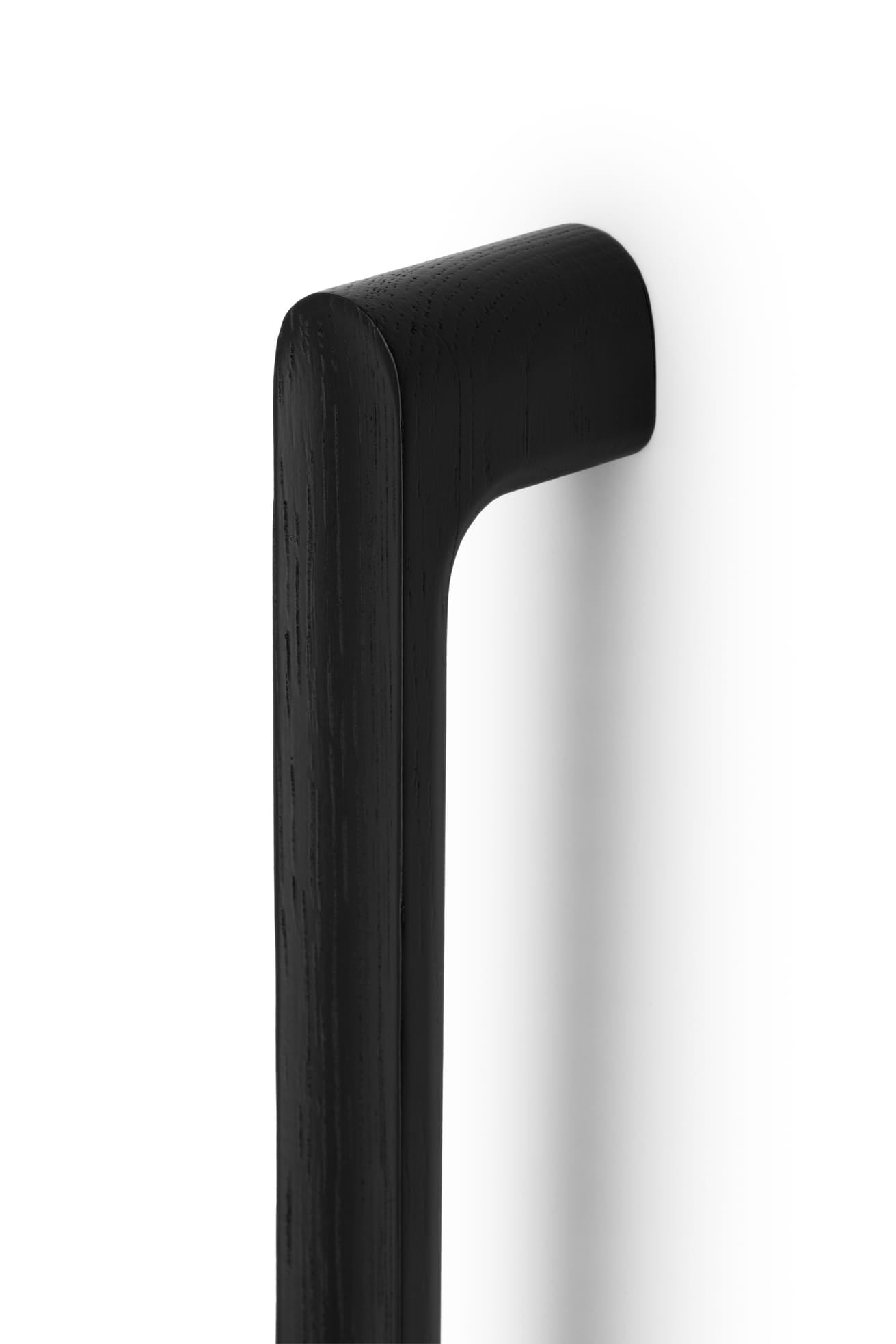 Luv Wood Big | Pull Bar i Lakeret Sort - En sidet montering L  (C/C 384 mm) Viefe VF-0665384WM2 FINICC