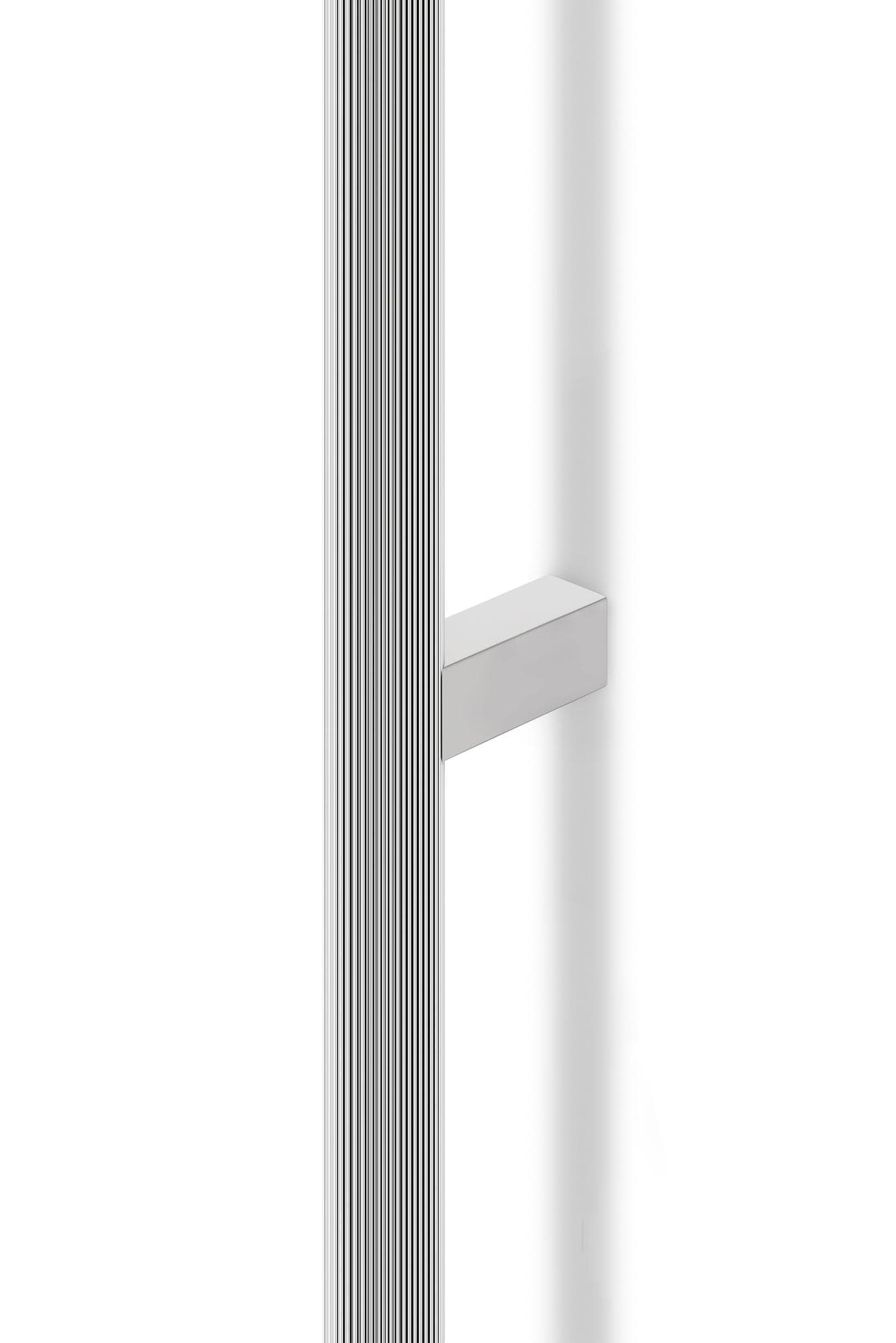 Brooklyn Big | Pull Bar i Blank Nikkel finish - Dobbeltsidet montering Viefe FINICC