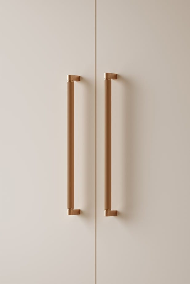 Brooklyn Big | Pull Bar i Cava Messing - En sidet montering Viefe FINICC