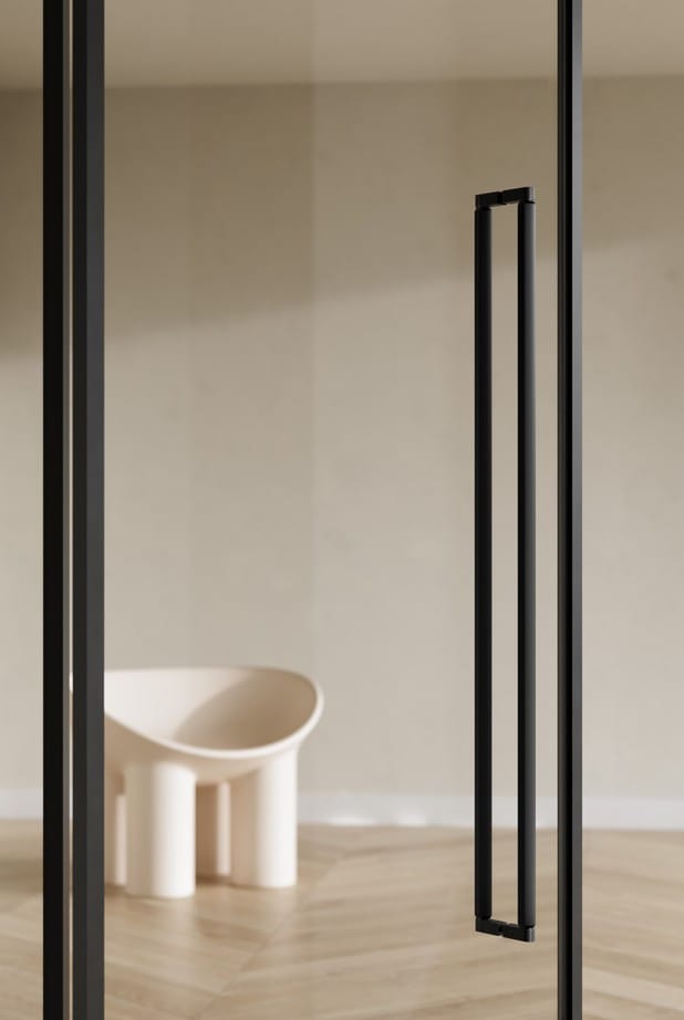 Brooklyn Big | Pull Bar i Børstet Sort - Dobbeltsidet montering Viefe FINICC