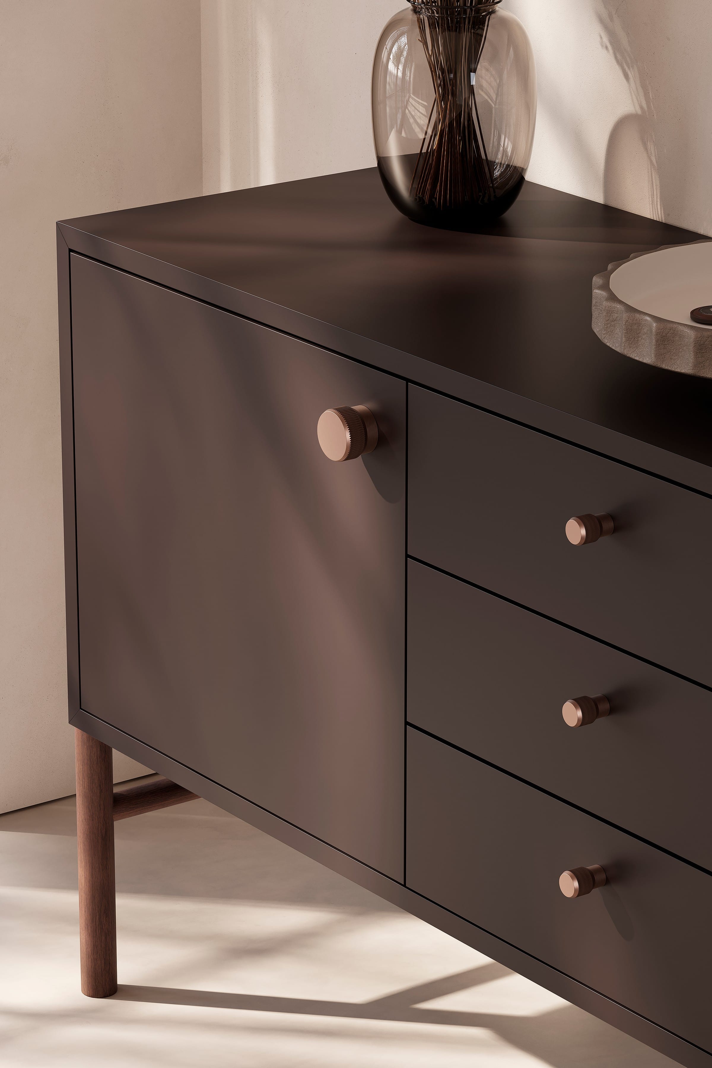 Brooklyn | Knop i Bronze finish Ø 20 mm Viefe VF-0676020L619 FINICC