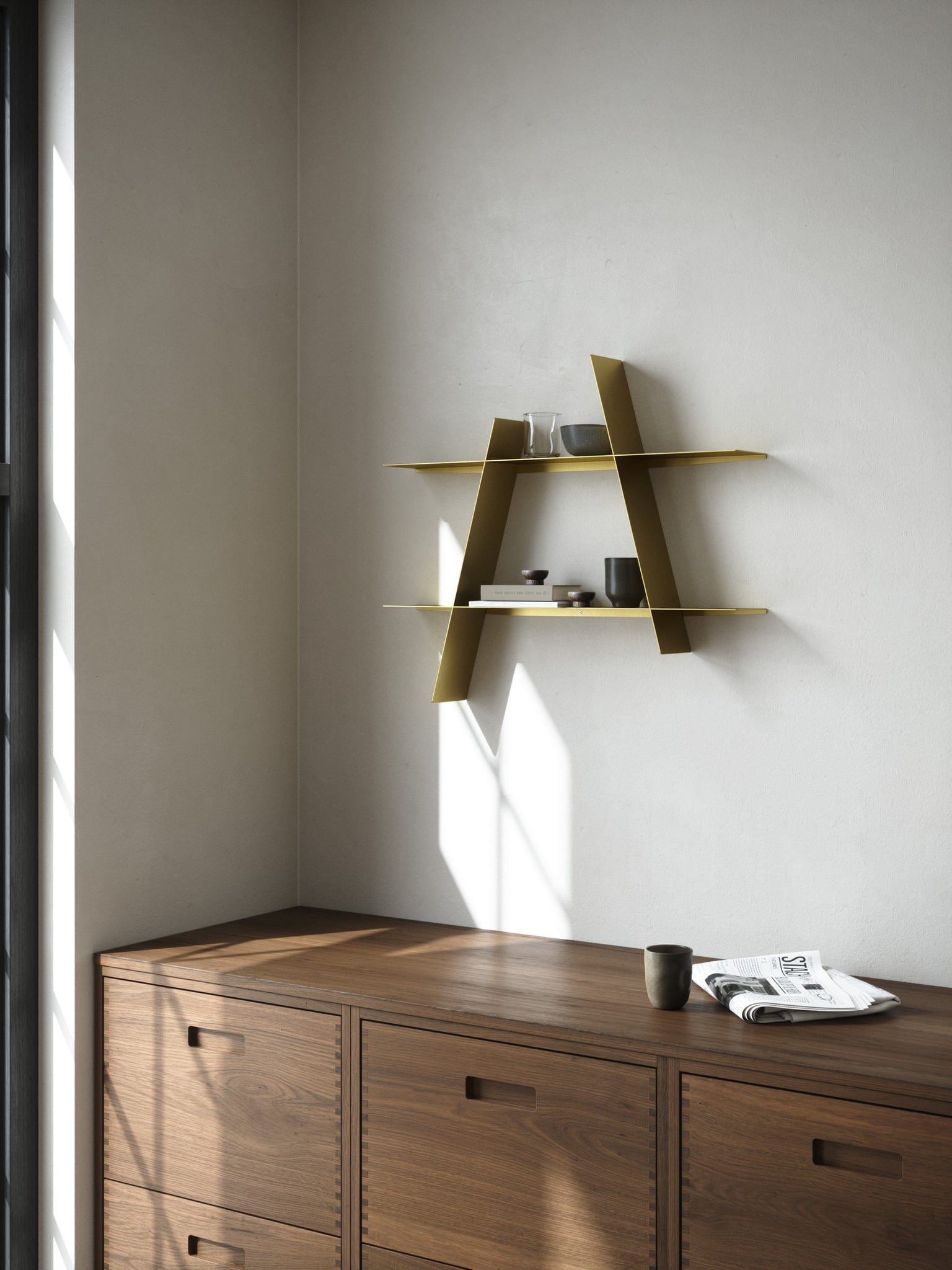 A-Shelf | Hylla i Mässing - large