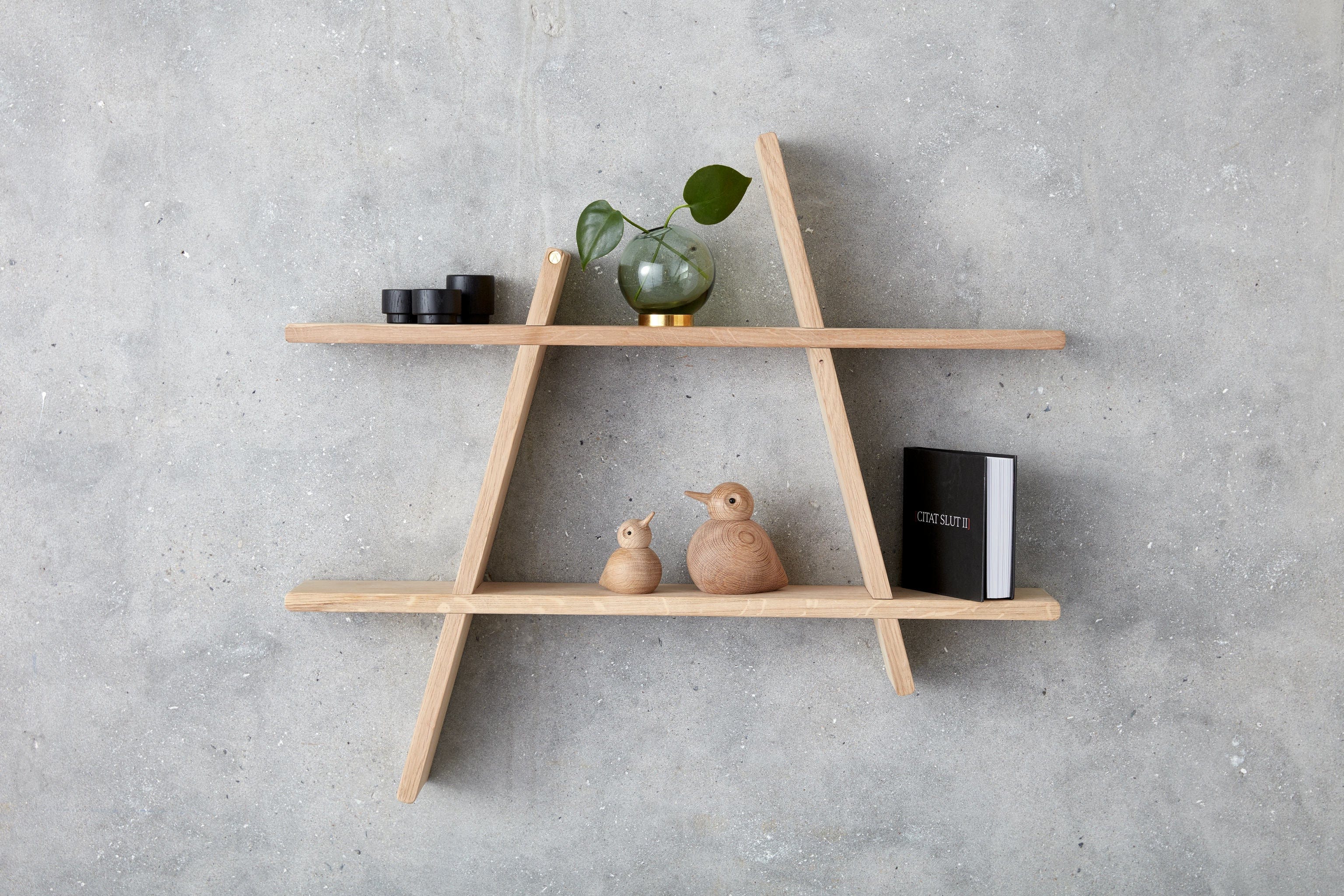 A-Shelf | Hylla i Ek - ubehandlet - large