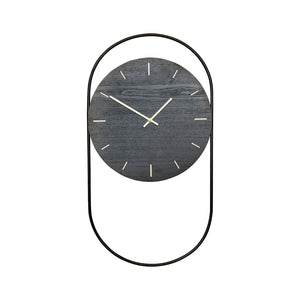 A-Wall | Väggur i Svartbetsad Ek