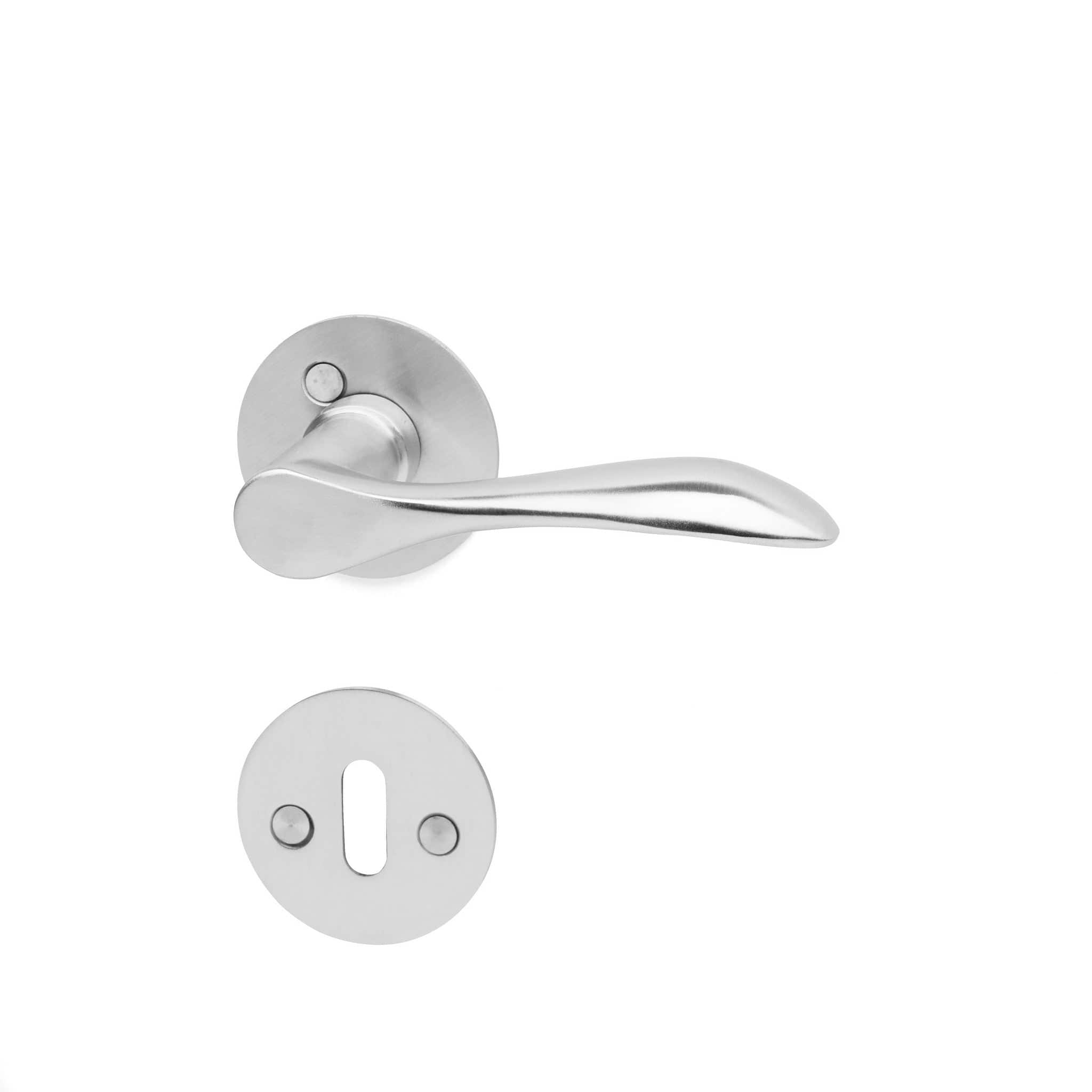 Aarhus | Dørhåndtag i Rustfrit Stål inkl nøgleskilte L 112 mm (C/C 30 mm) Habo HB-16117 FINICC