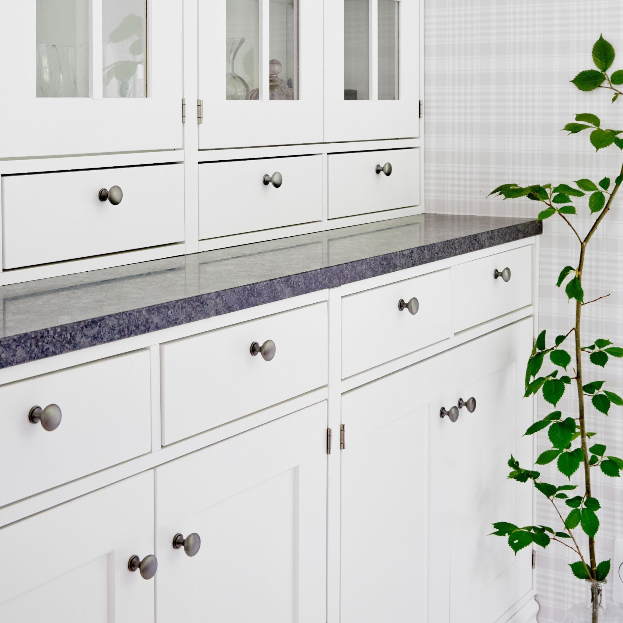 Amadeus | Knop i Børstet Tin Habo FINICC