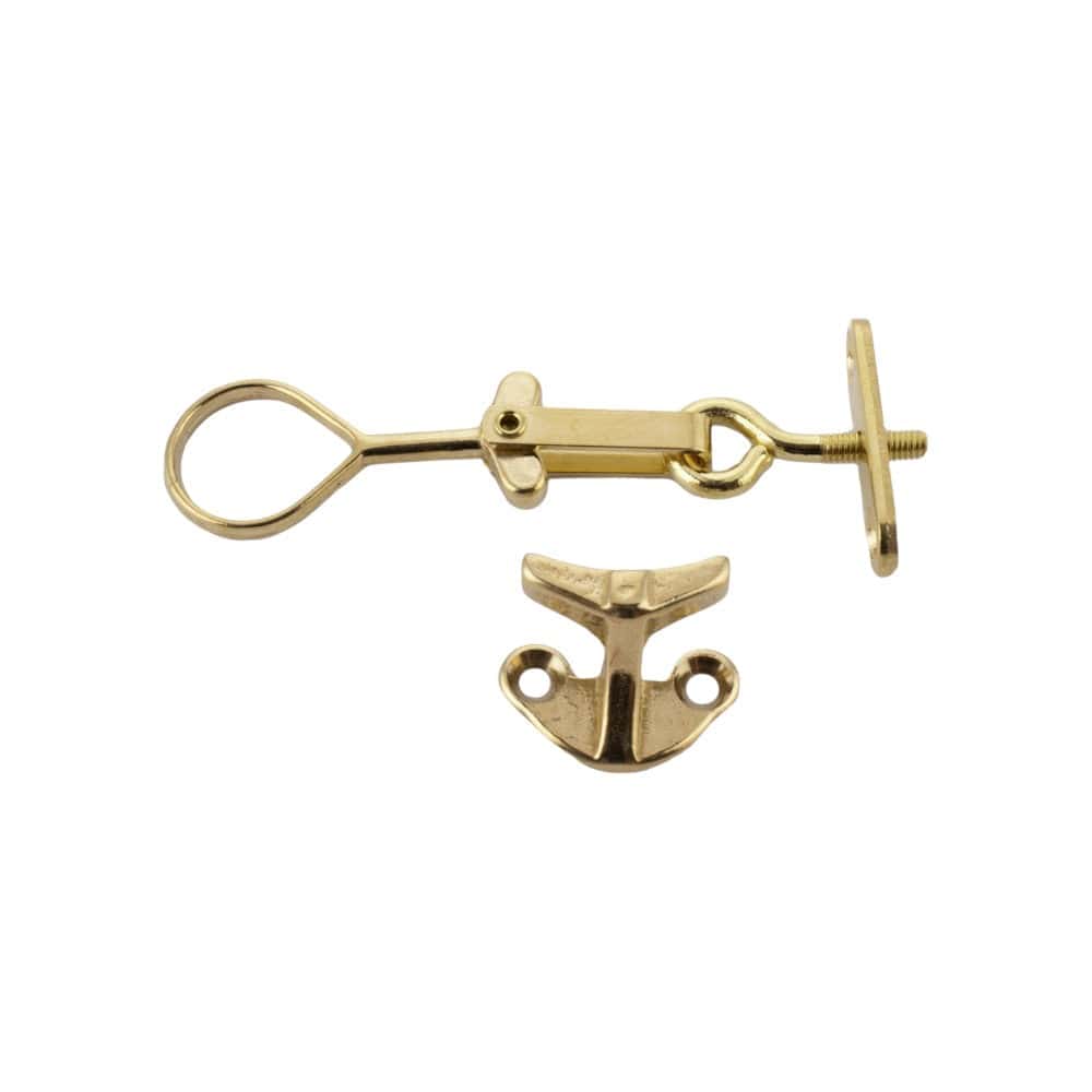 Anverfer | Med Plade Øsken i Blank Messing med Lak Et Al KC-200511 FINICC