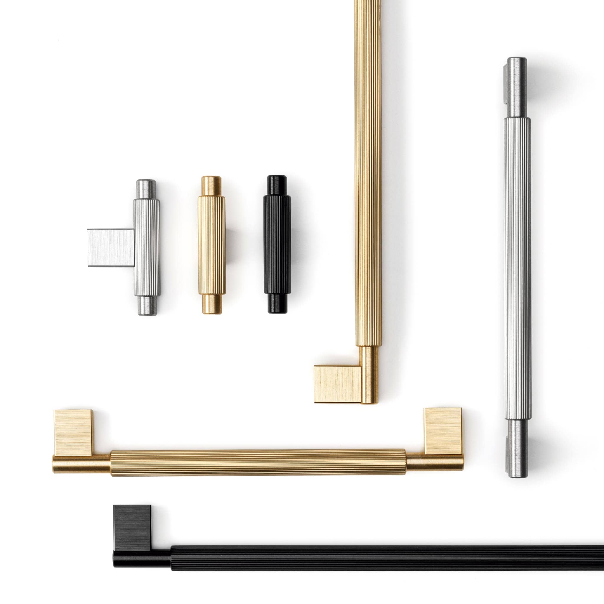 Arpa T | Greb/Knop i Børstet Sort L 70 mm x D 35 mm Viefe VF-0583070L30 FINICC