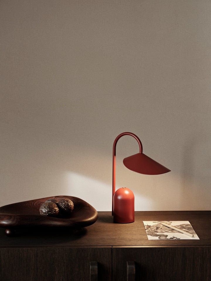 Arum Portable Lamp - Oxide Red ferm LIVING FL-1104269286 FINICC