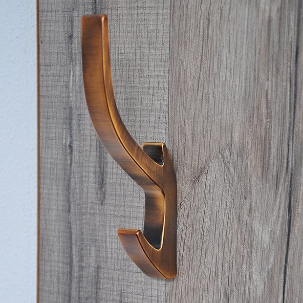 Aura Dobbelt | Knage i Antik Messing H 150 mm x D 71 mm SIRO SR-2432/ZN79 FINICC