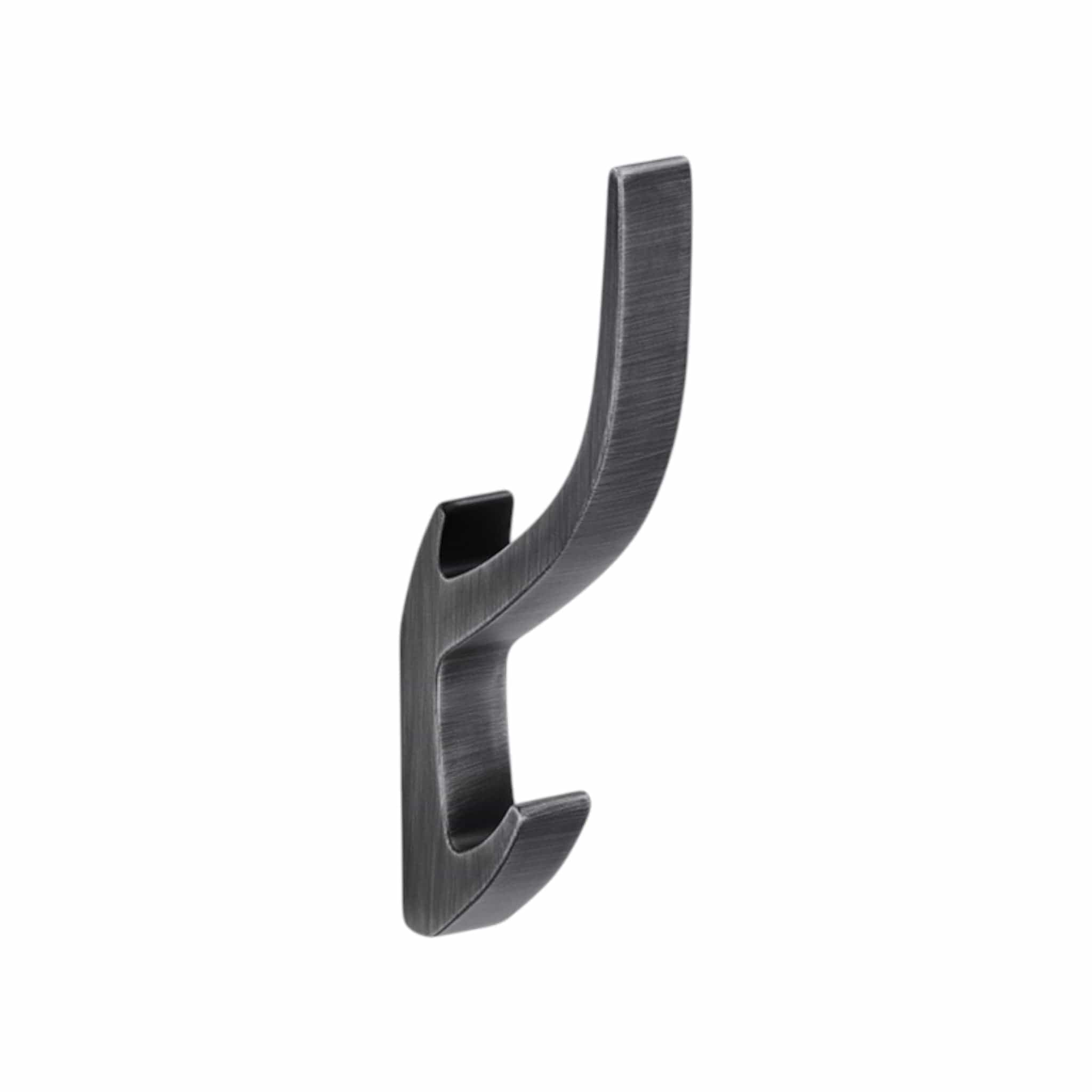 Aura Dobbelt | Knage i Antik Tin H 150 mm x D 71 mm SIRO SR-2432/ZN75 FINICC