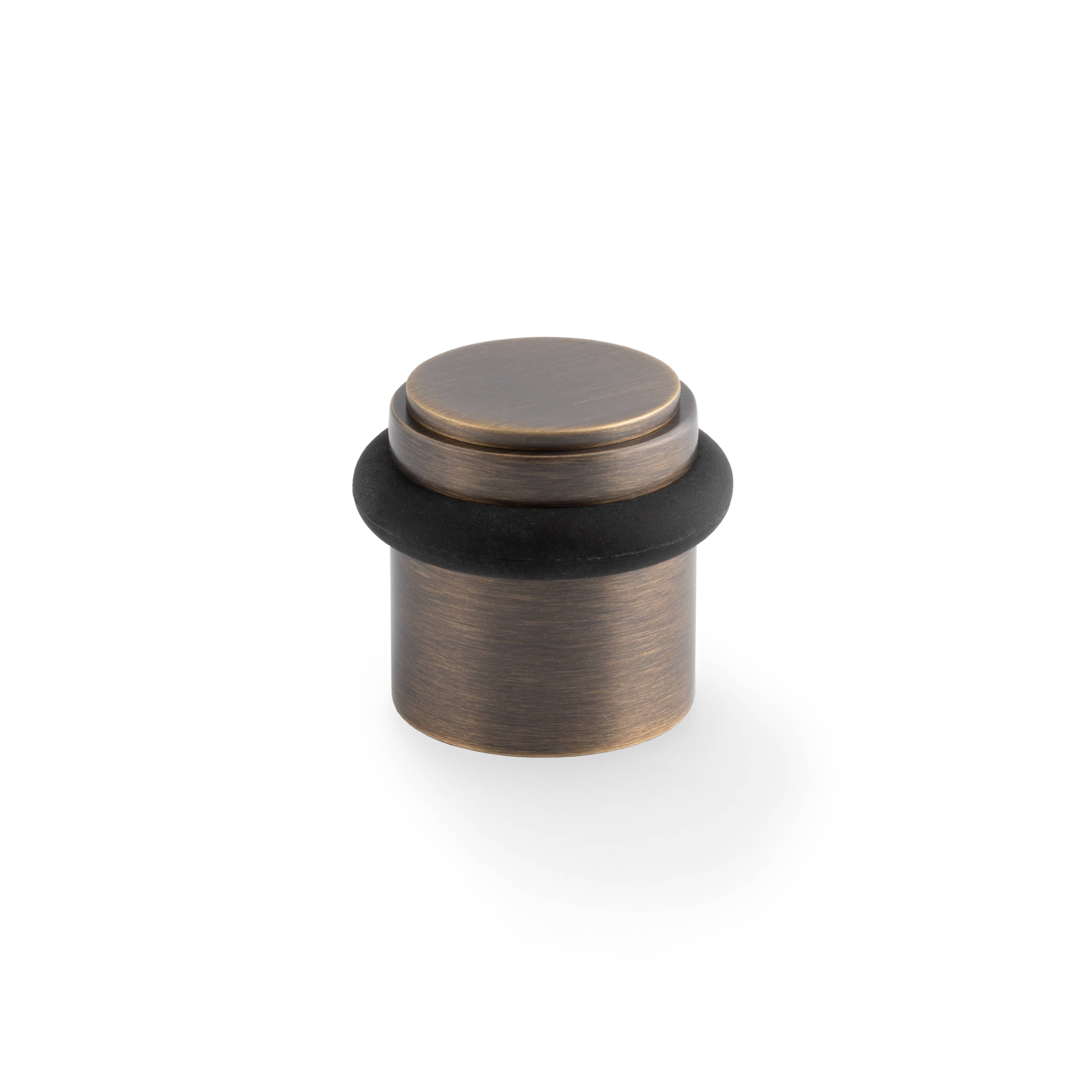 Brunel Floor Plain | Dørstopper i Antik Messing Ø 35 mm x H 38,5 mm Alexander & Wilks AW639PAB FINICC
