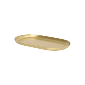 Basho Tray - Oval - Brass