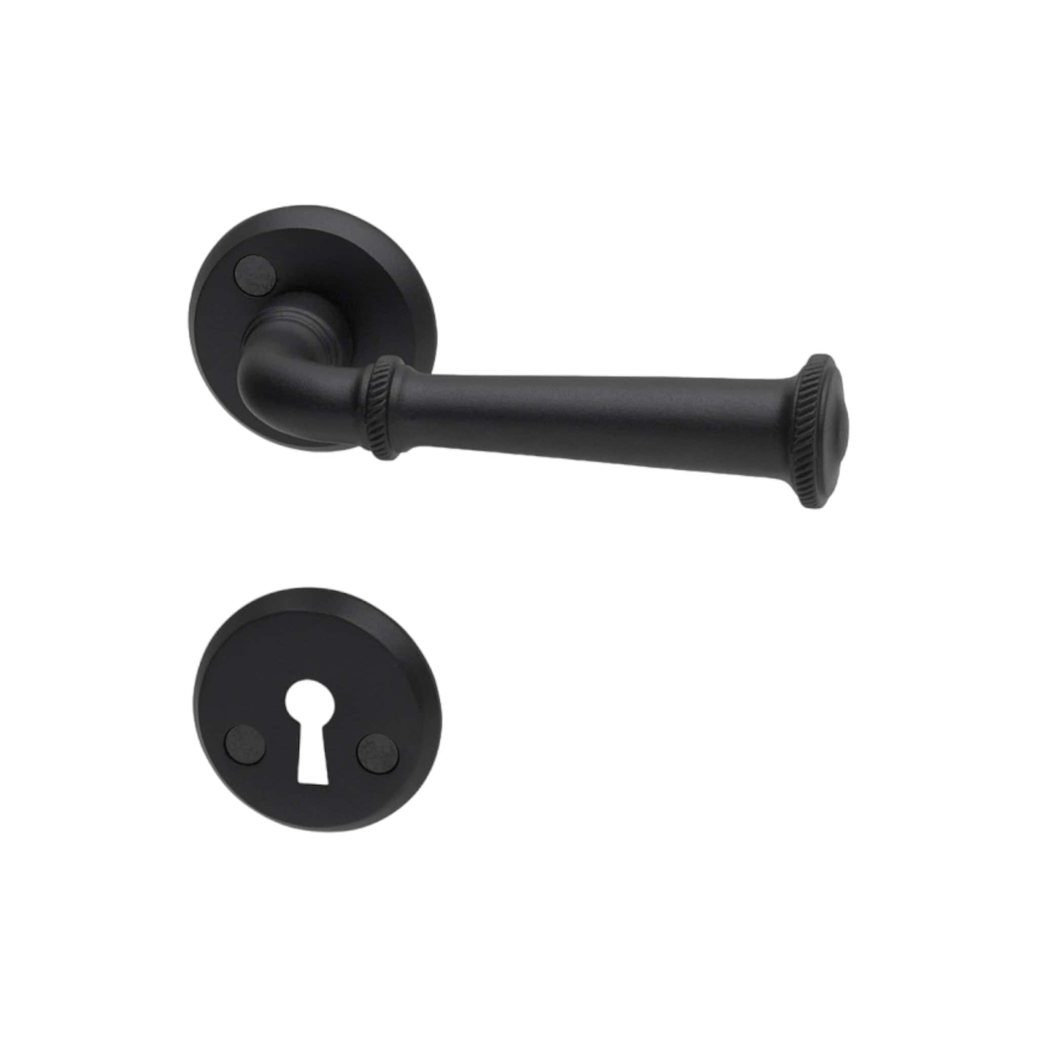 Bergamo | Dørhåndtag i Sort til indvendige døre L 122 mm (C/C 30 mm) Habo HB-19972 FINICC