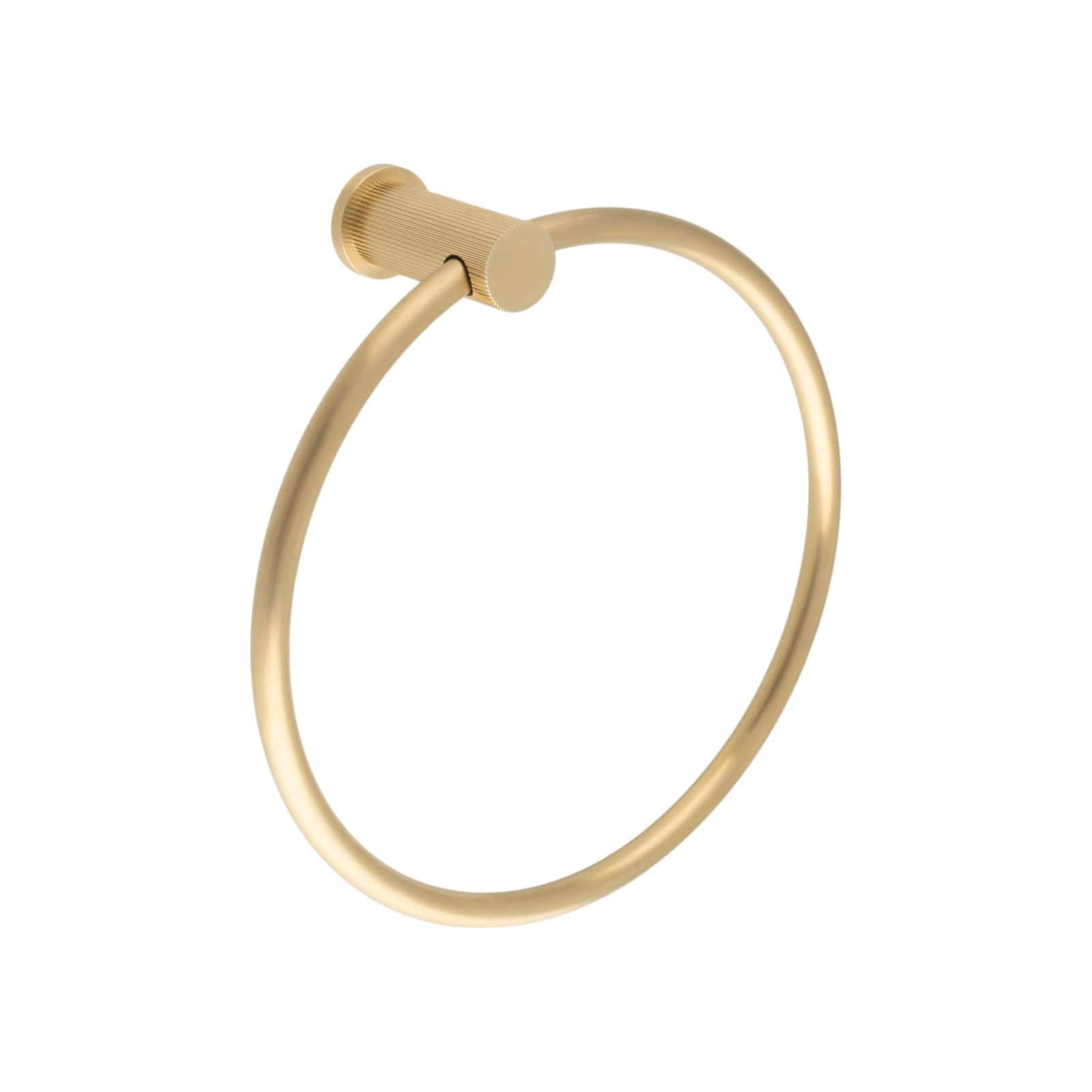 Brunel Reeded | Håndklædering i Børstet Messing med Lak Alexander & Wilks AW453SBPVD FINICC