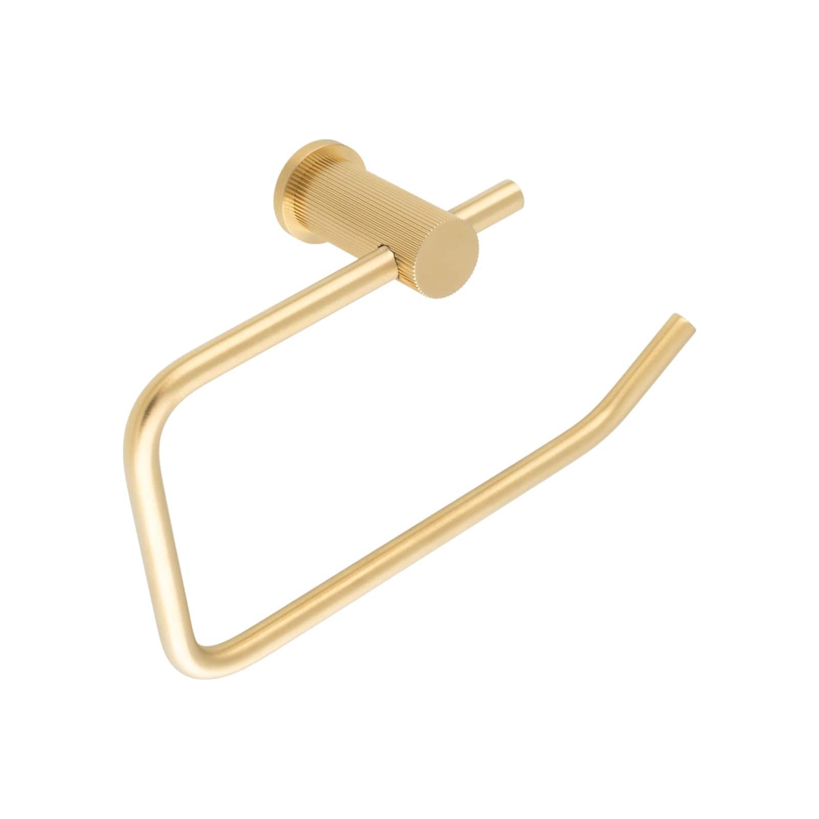 Brunel Reeded | Toiletrulleholder i Børstet Messing Alexander & Wilks AW452SBPVD FINICC