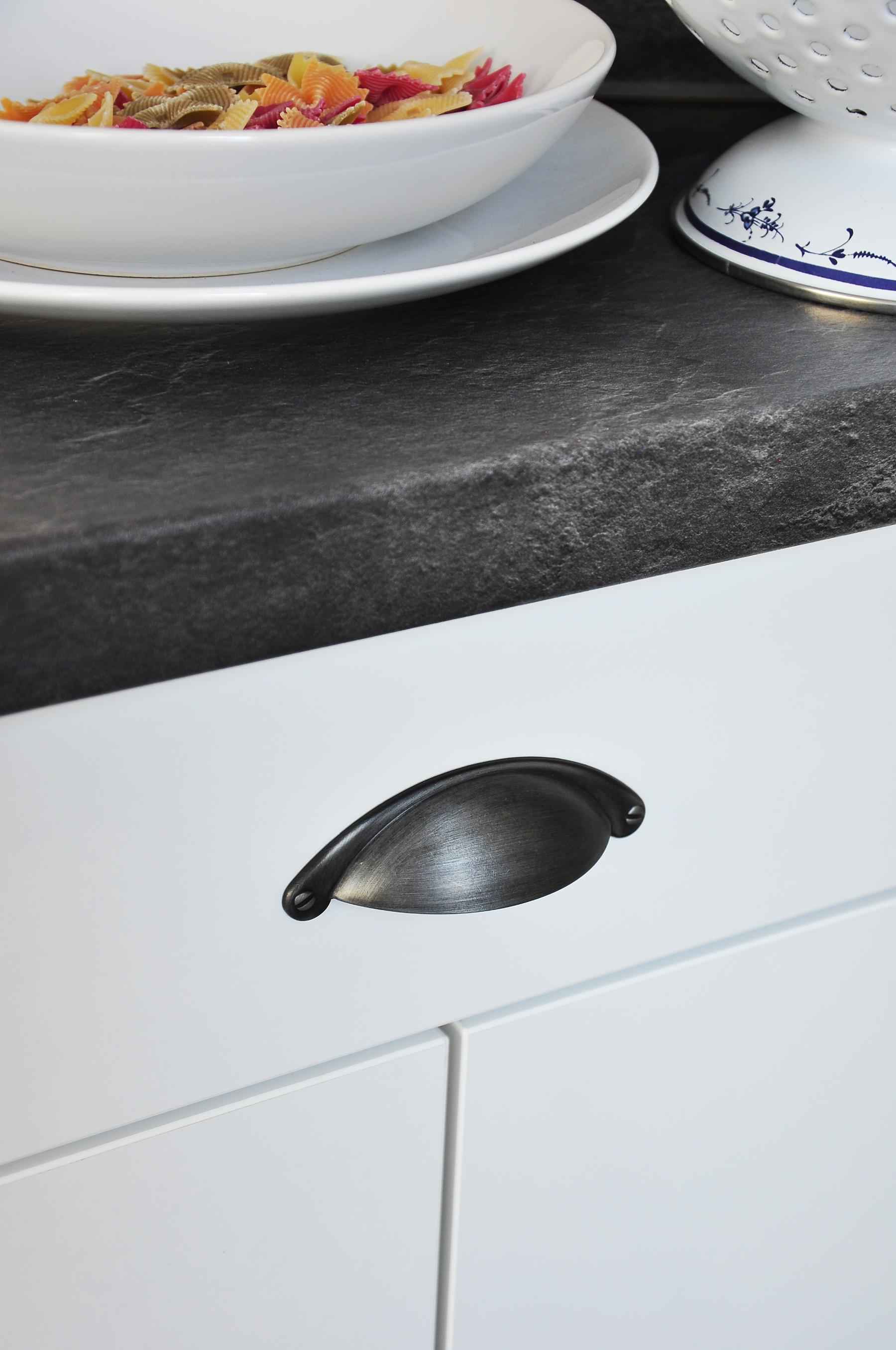 Casa | Skålgreb i Antik Tin L 104 mm (C/C 64 mm) SIRO SR-1761-103ZN75 FINICC