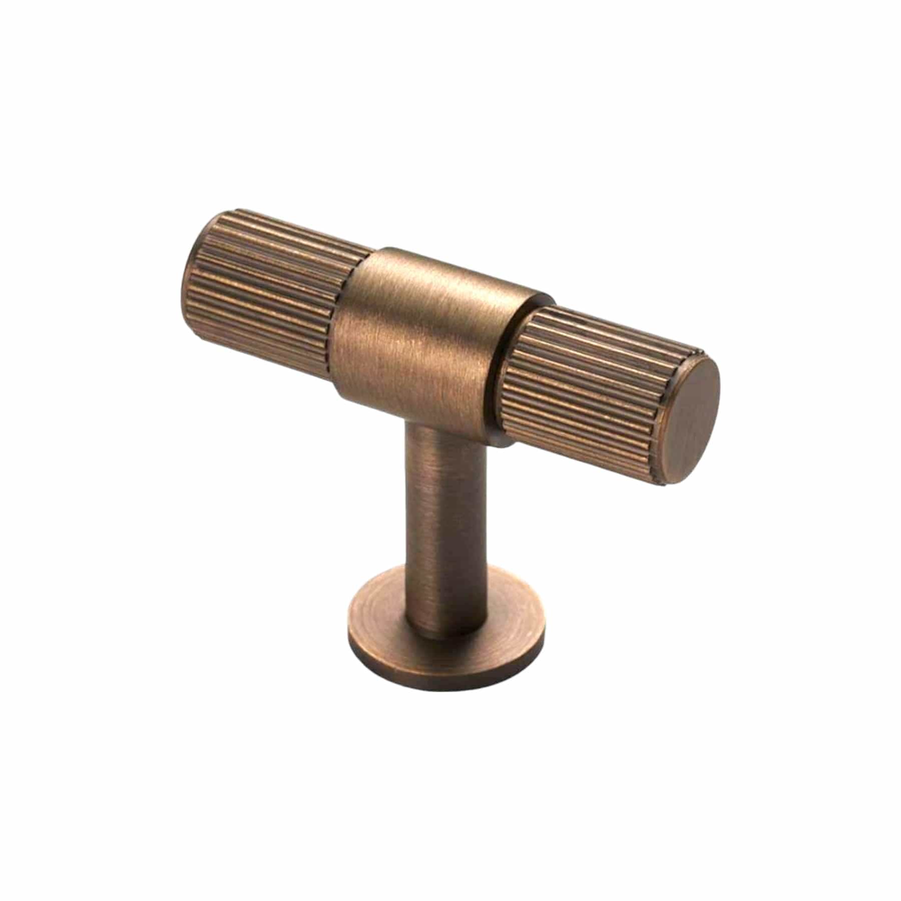 CB Lines T-Bar | Greb/Knop i Antik Messing L 50 mm x D 40 mm Carlisle Brass FTD711AB FINICC