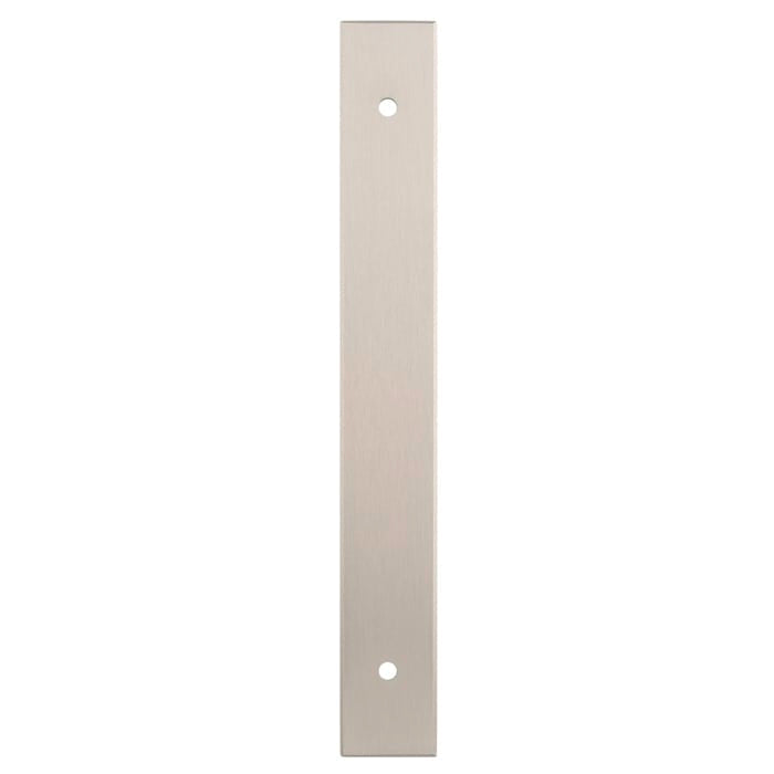 Rectangular | Bagplade i Rustfri Stål finish L 168 mm (C/C 128 mm) Alexander & Wilks AWBP128SN FINICC